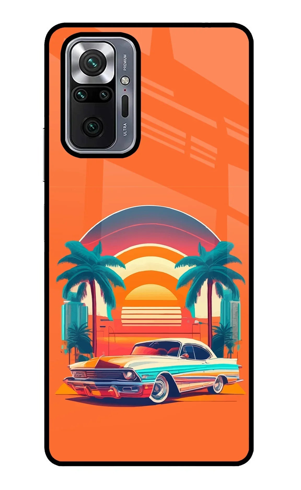 Palm Drive 80s Redmi Note 10 Pro Glass Case