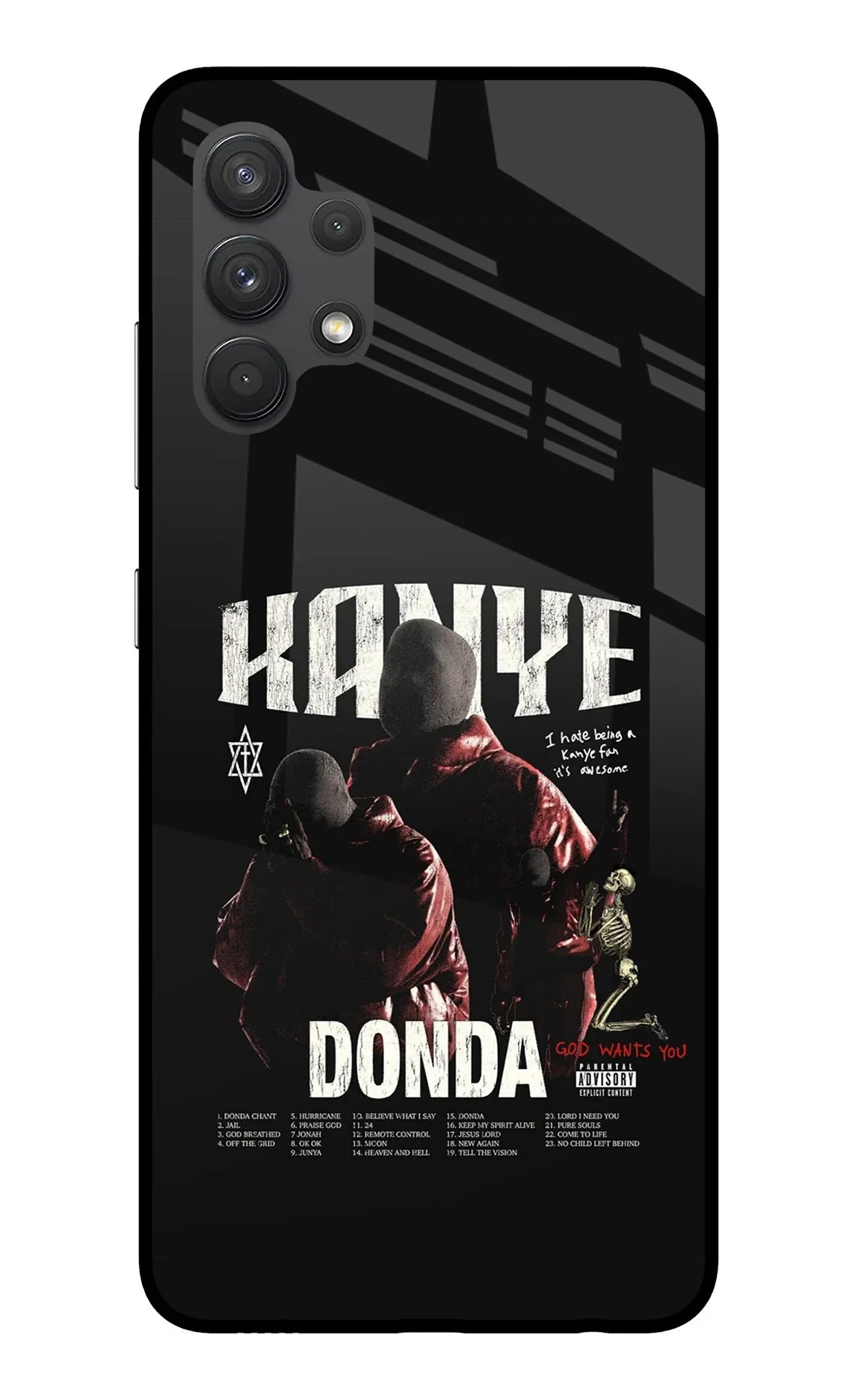 Donda Kanye West Samsung A32 4G Glass Case