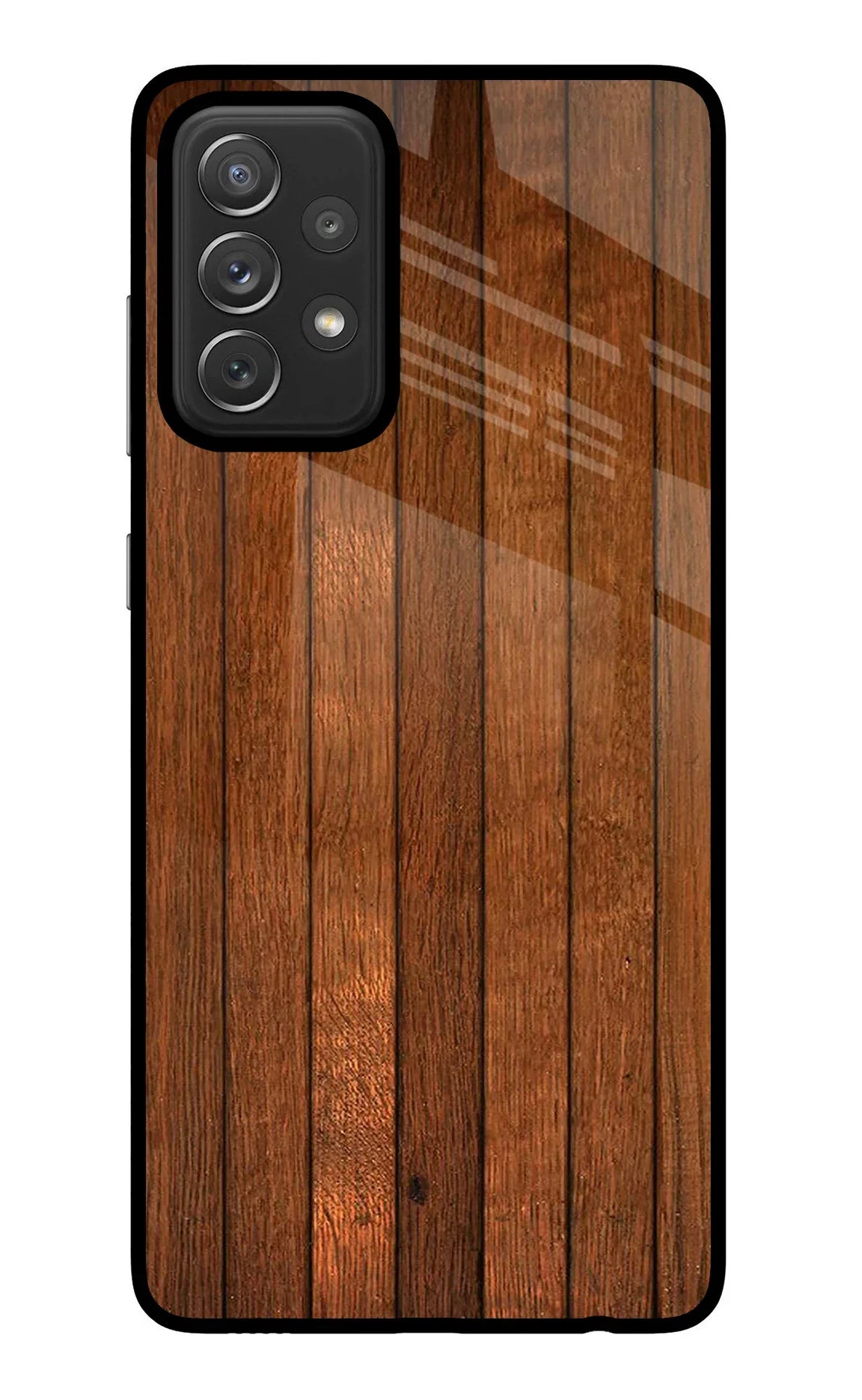 Wooden Artwork Bands Samsung A72 Back Cover