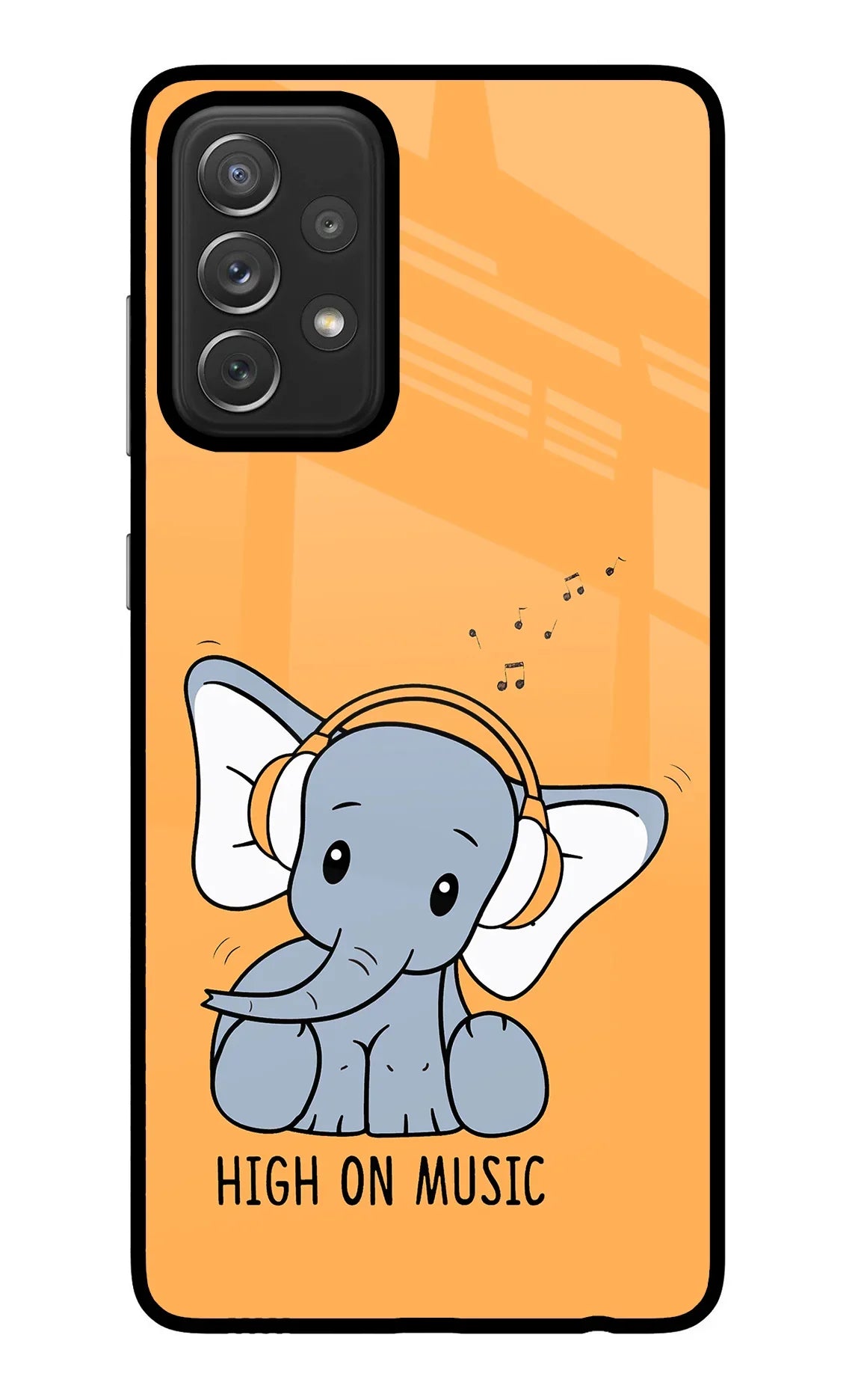 High On Music Samsung A72 Back Cover