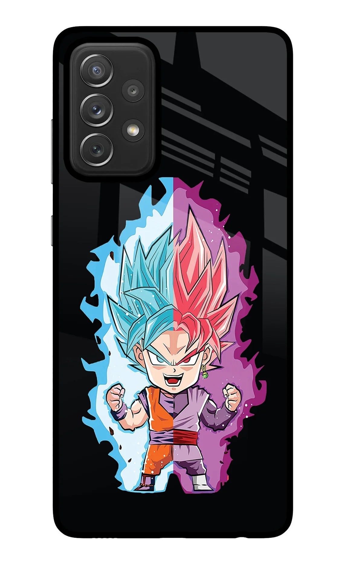 Chota Goku Samsung A72 Glass Case