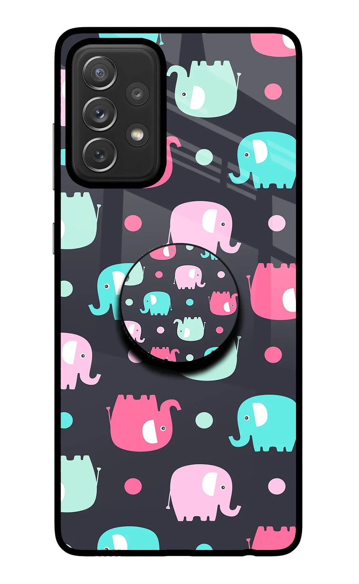 Baby Elephants Samsung A72 Pop Case