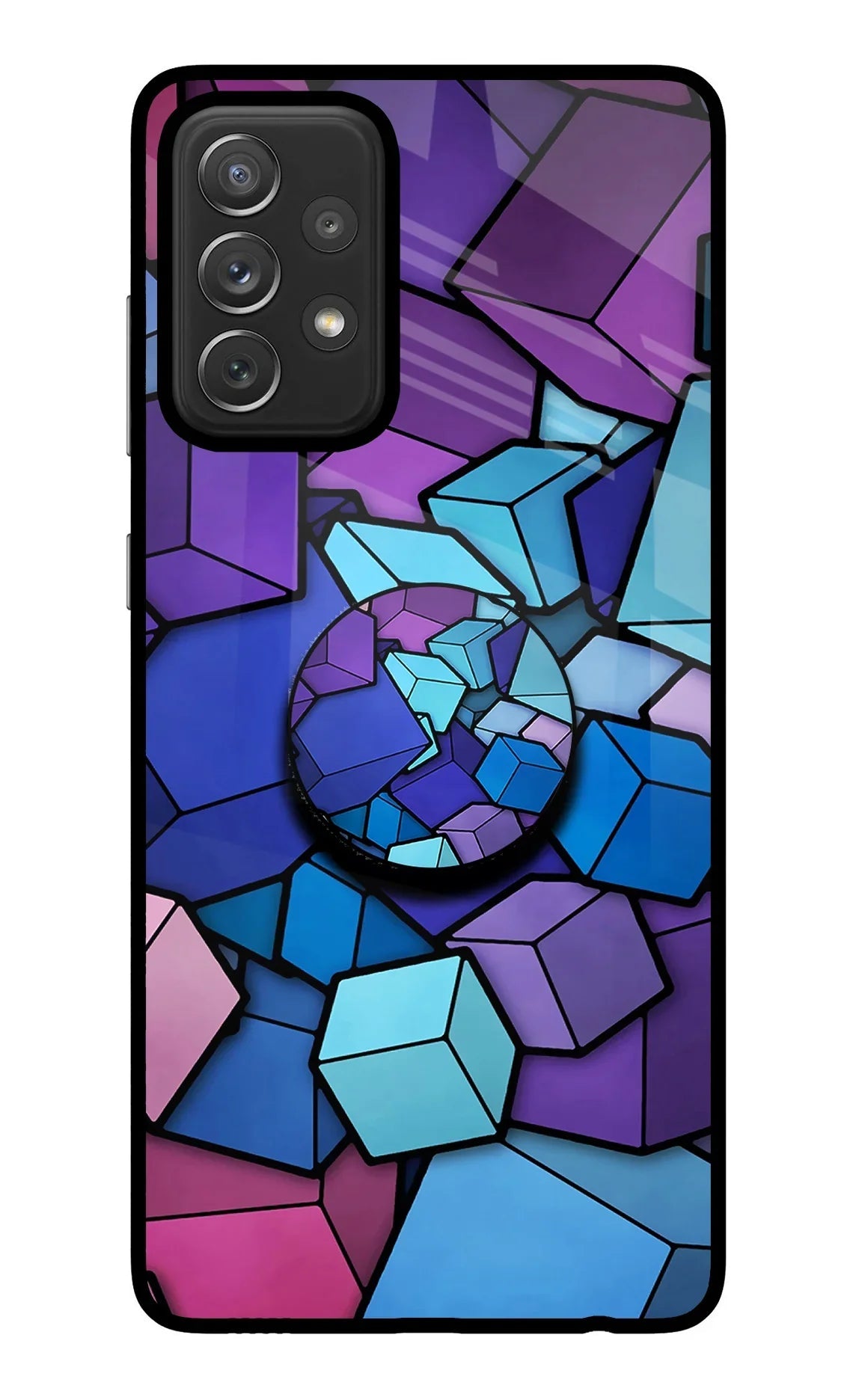 Cubic Abstract Samsung A72 Pop Case