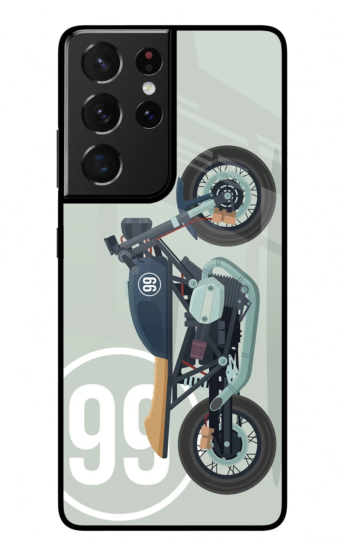 Classic Cafe Racer 99 Samsung S21 Ultra Glass Case