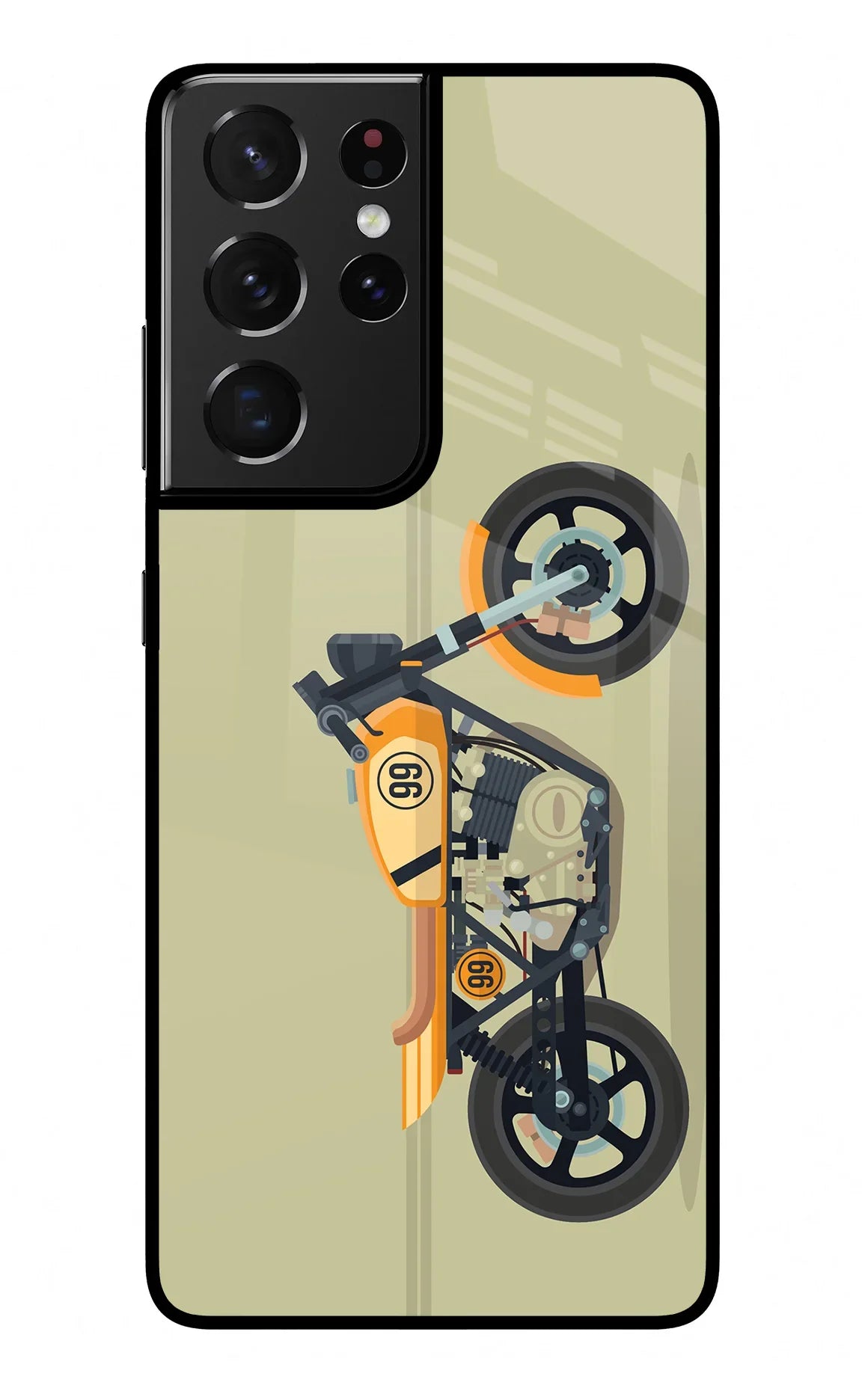 Vertical Speedster Samsung S21 Ultra Glass Case