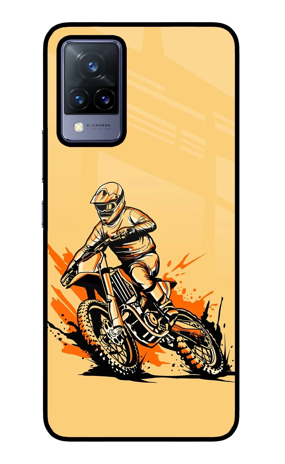 Off-Road Fury Vivo V21 Glass Case