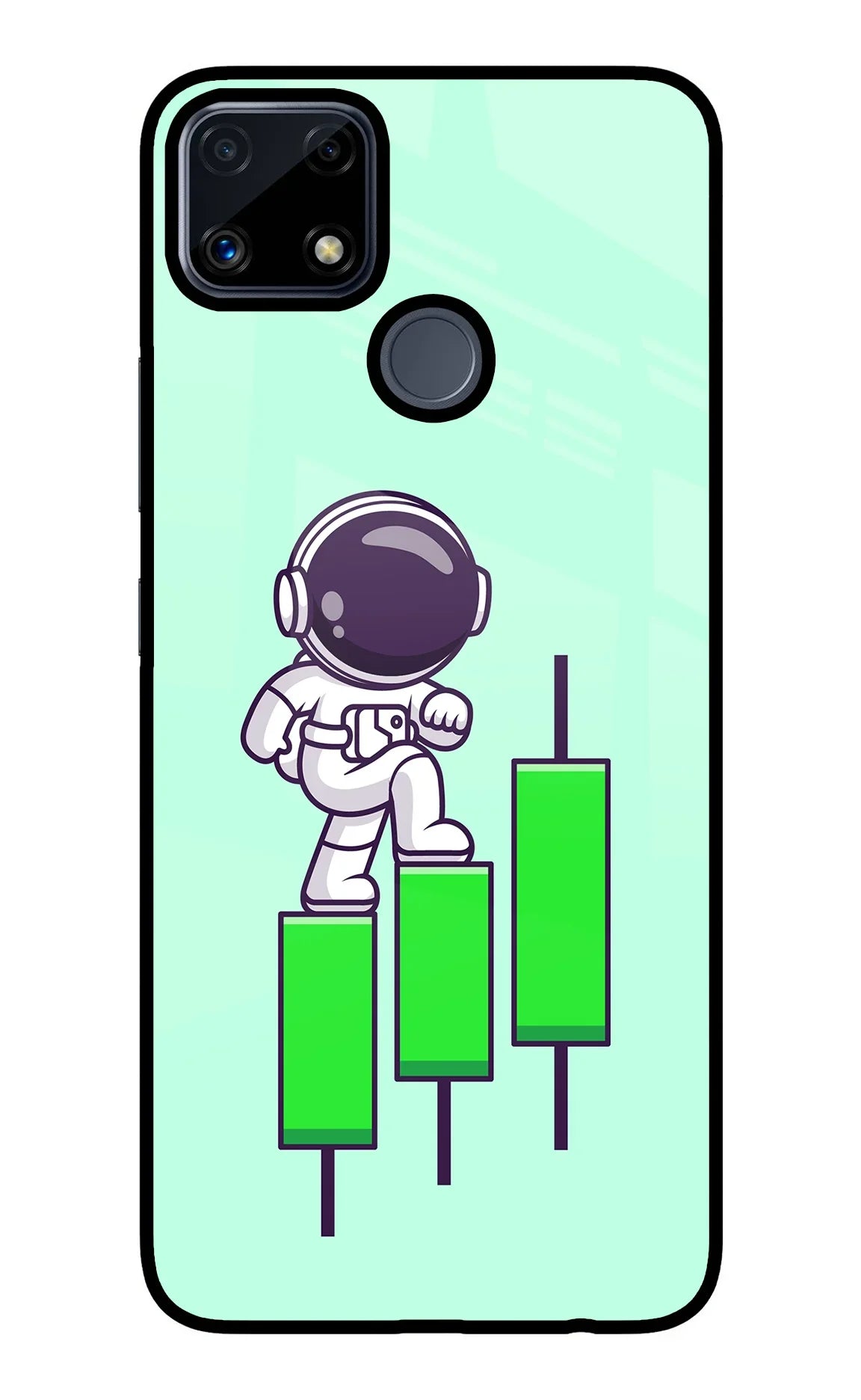 Astronaut Trader Realme C25/C25s Glass Case