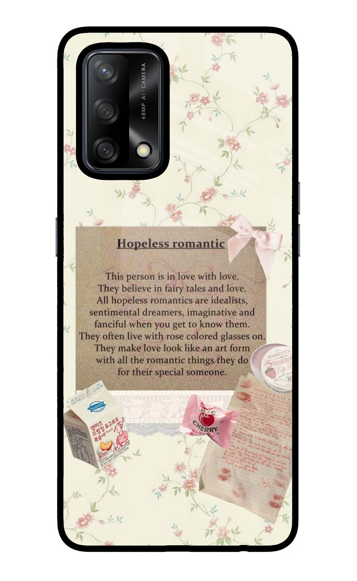 Hopeless Romantic Oppo F19/F19s Glass Case