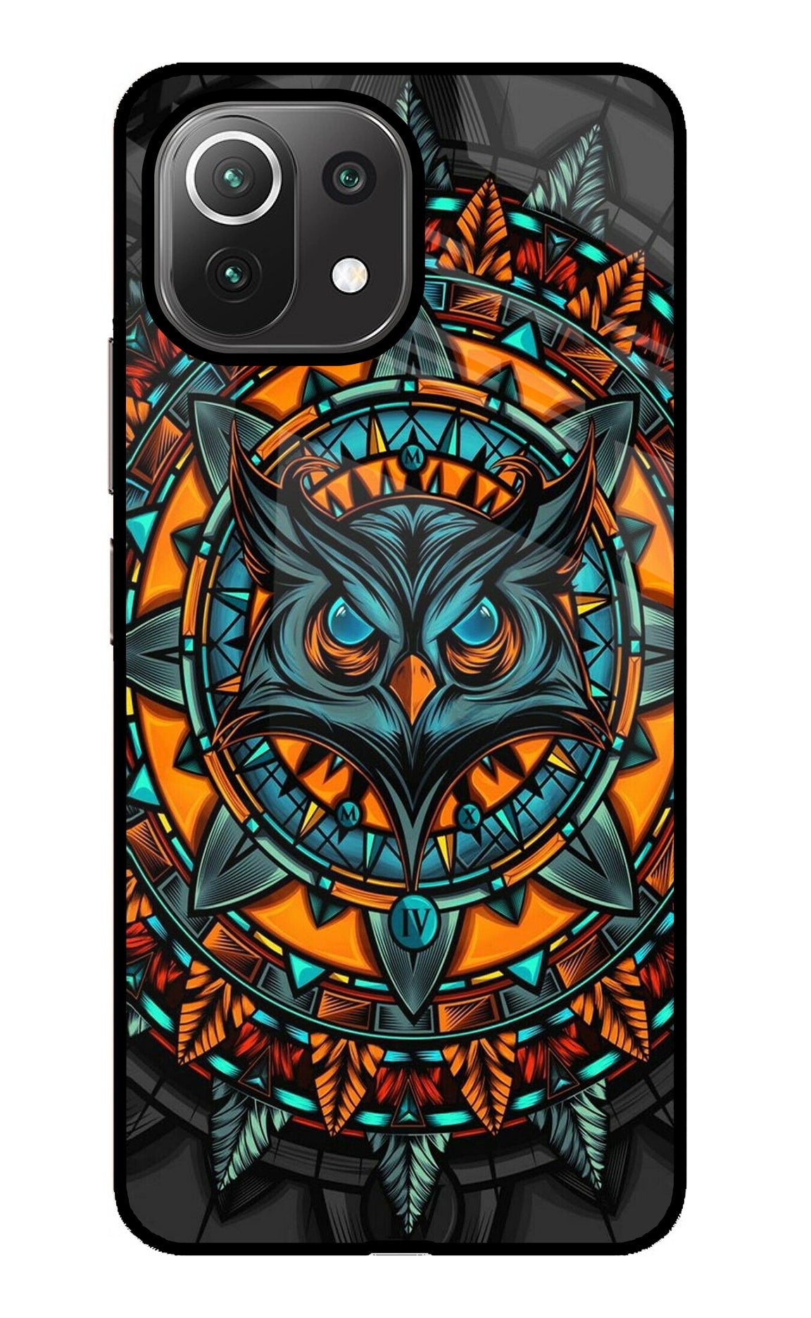 Angry Owl Art Mi 11 Lite Back Cover
