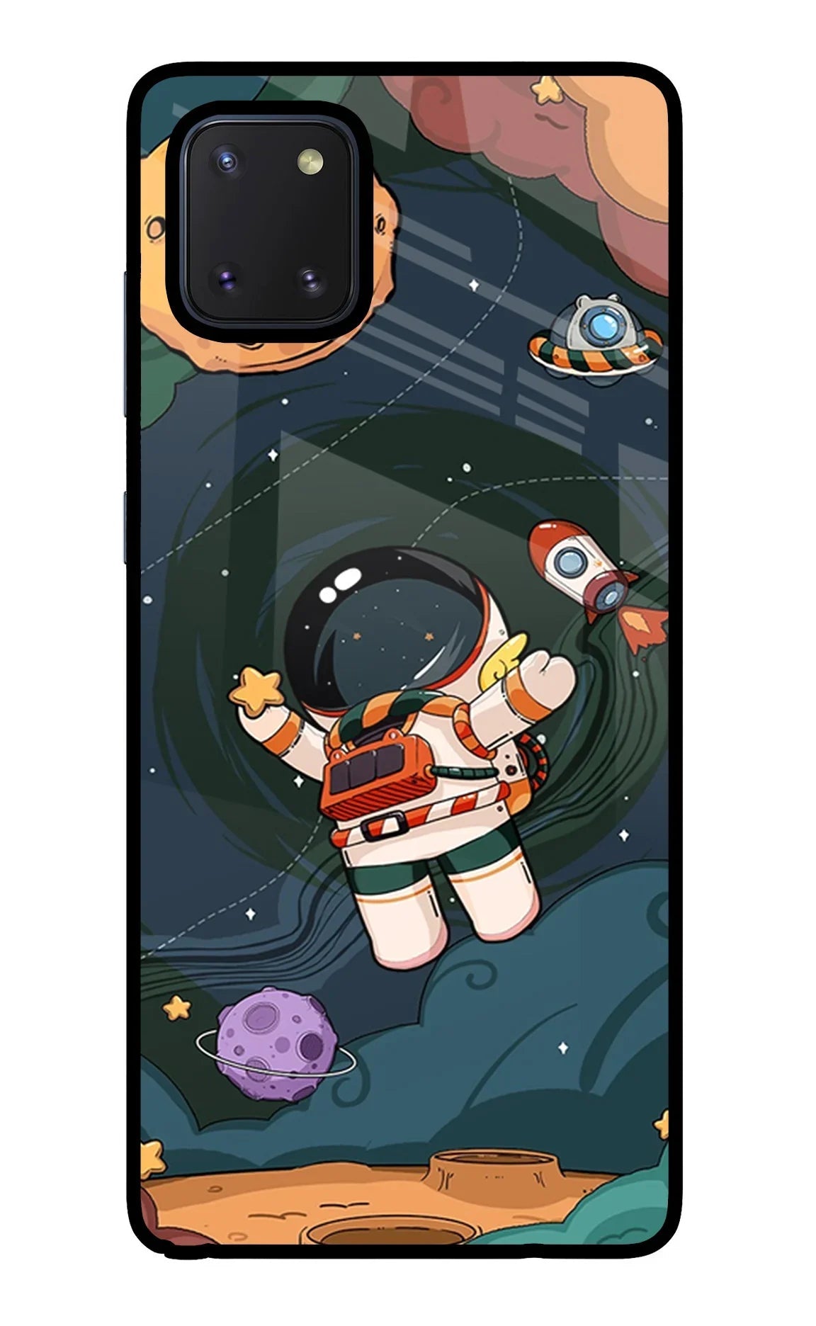Cartoon Astronaut Samsung Note 10 Lite Back Cover