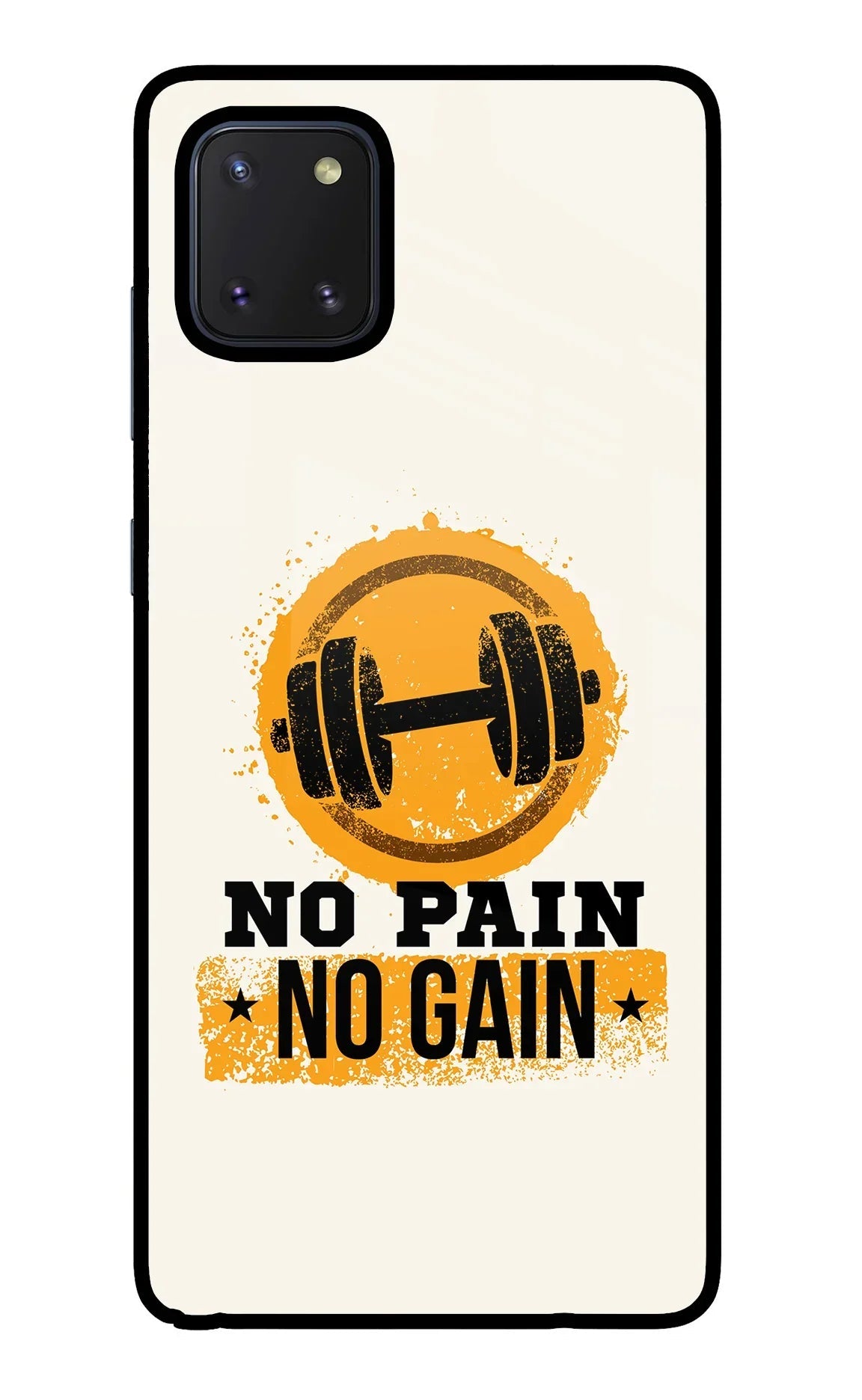 No Pain No Gain Samsung Note 10 Lite Glass Case