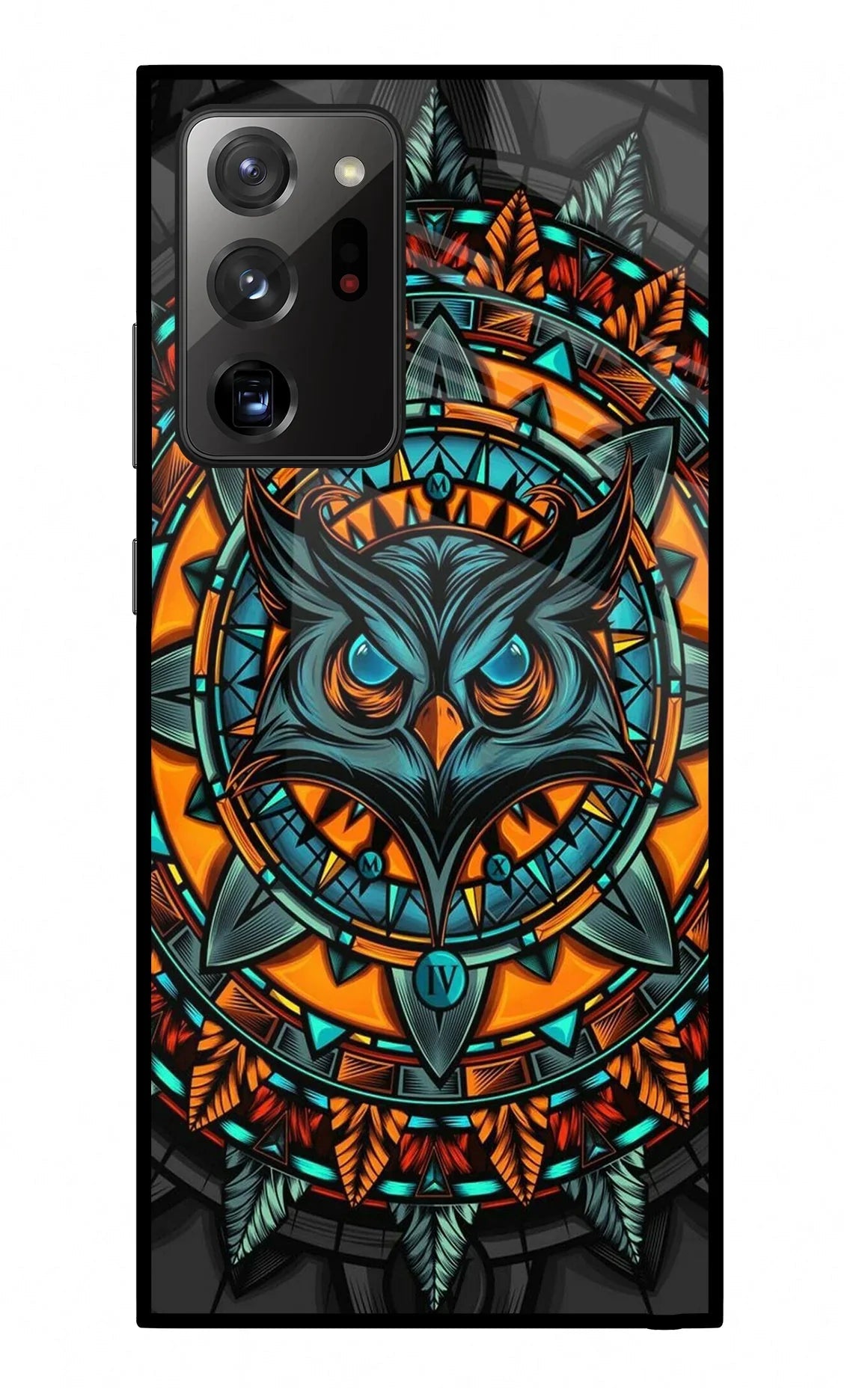 Angry Owl Art Samsung Note 20 Ultra Back Cover