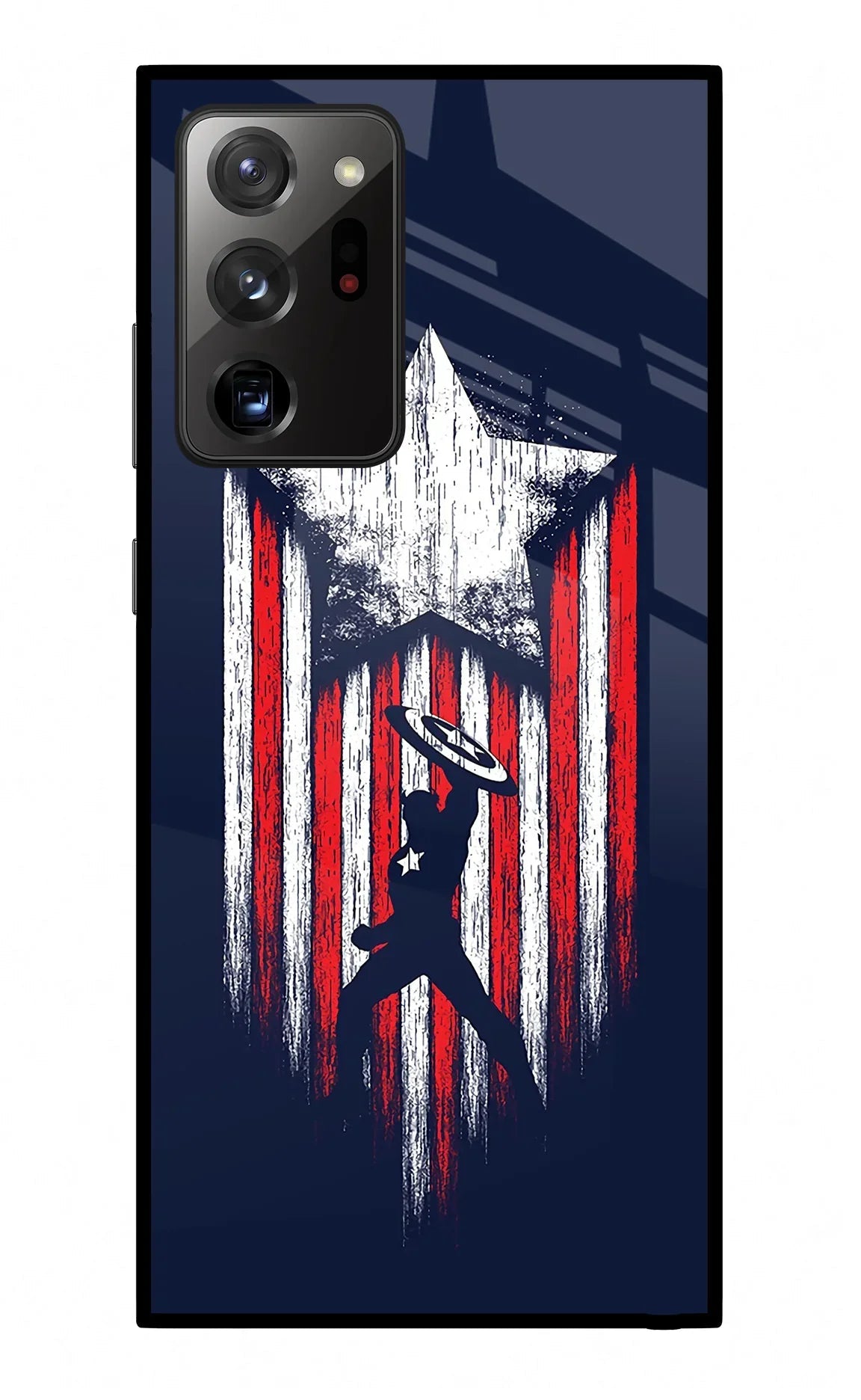 Captain America Marvel Art Samsung Note 20 Ultra Glass Case