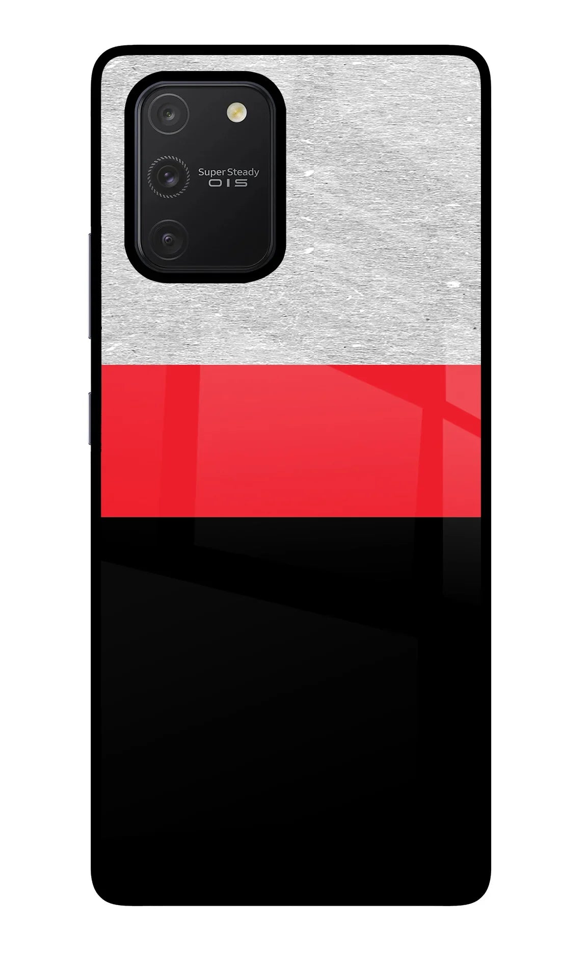 Tri Color Pattern Samsung S10 Lite Back Cover