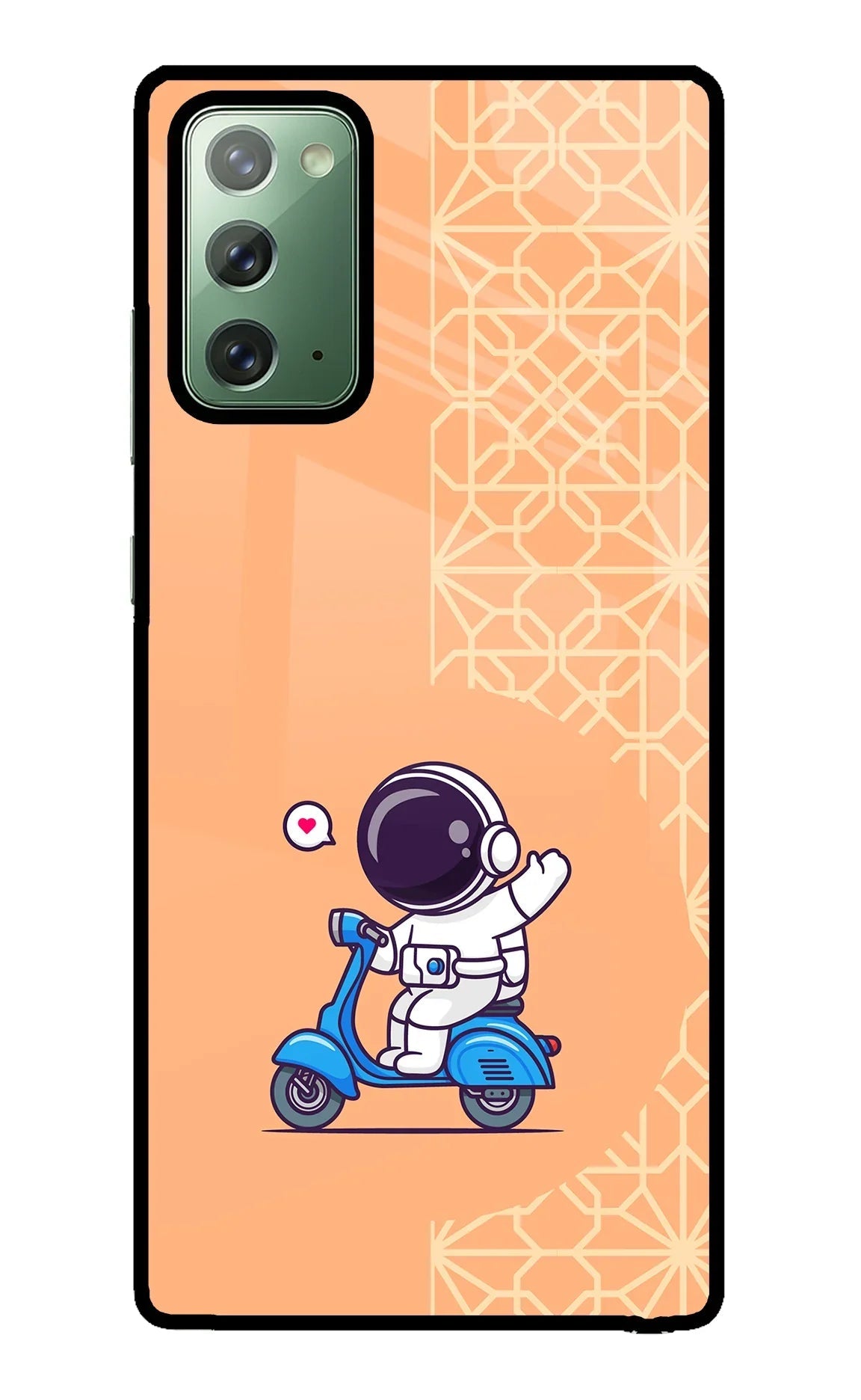 Cute Astronaut Riding Samsung Note 20 Back Cover