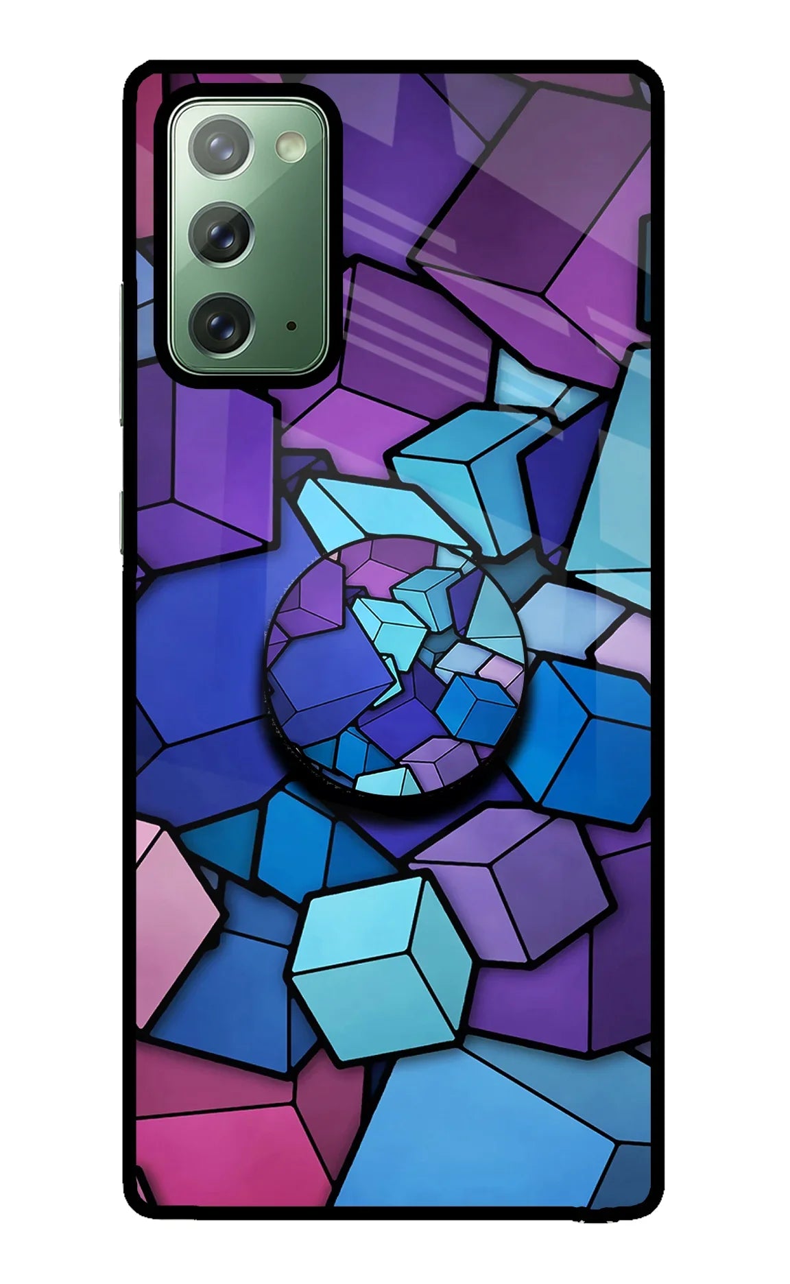 Cubic Abstract Samsung Note 20 Pop Case