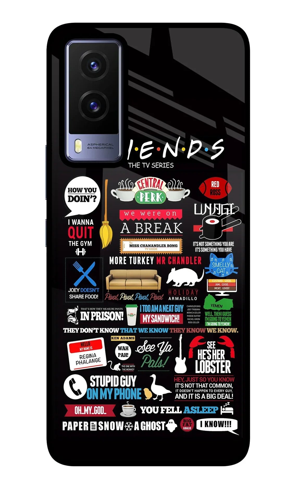 FRIENDS Vivo V21E 5G Back Cover