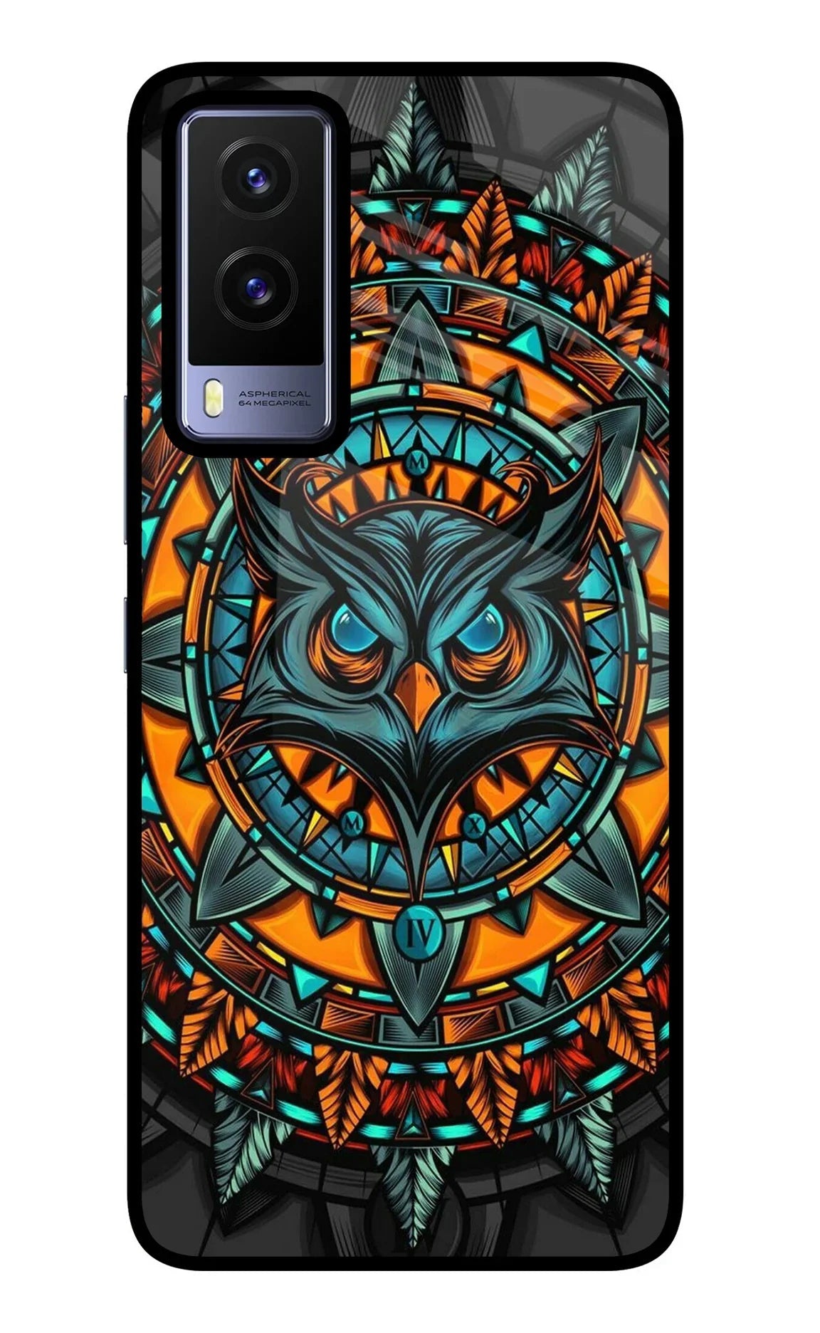 Angry Owl Art Vivo V21E 5G Back Cover