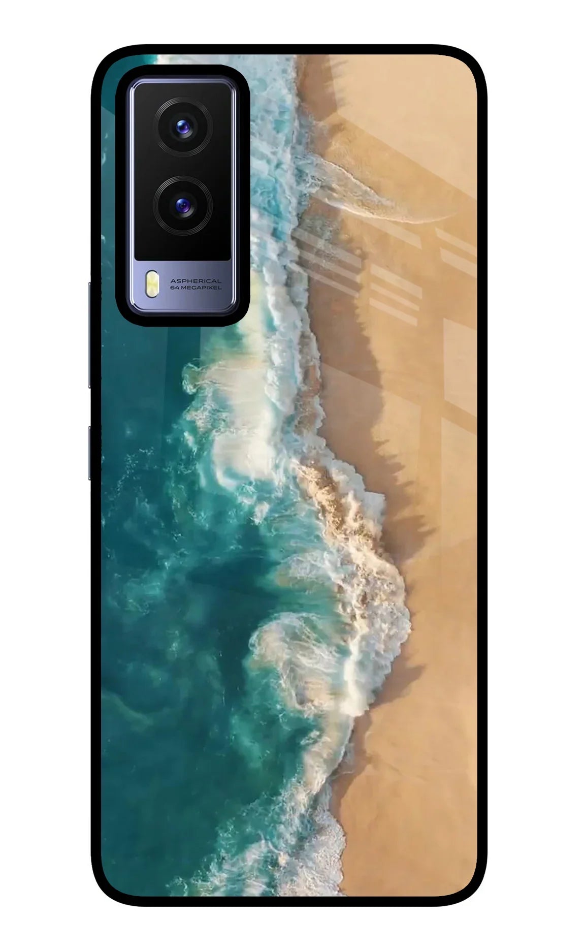 Ocean Beach Vivo V21E 5G Glass Case