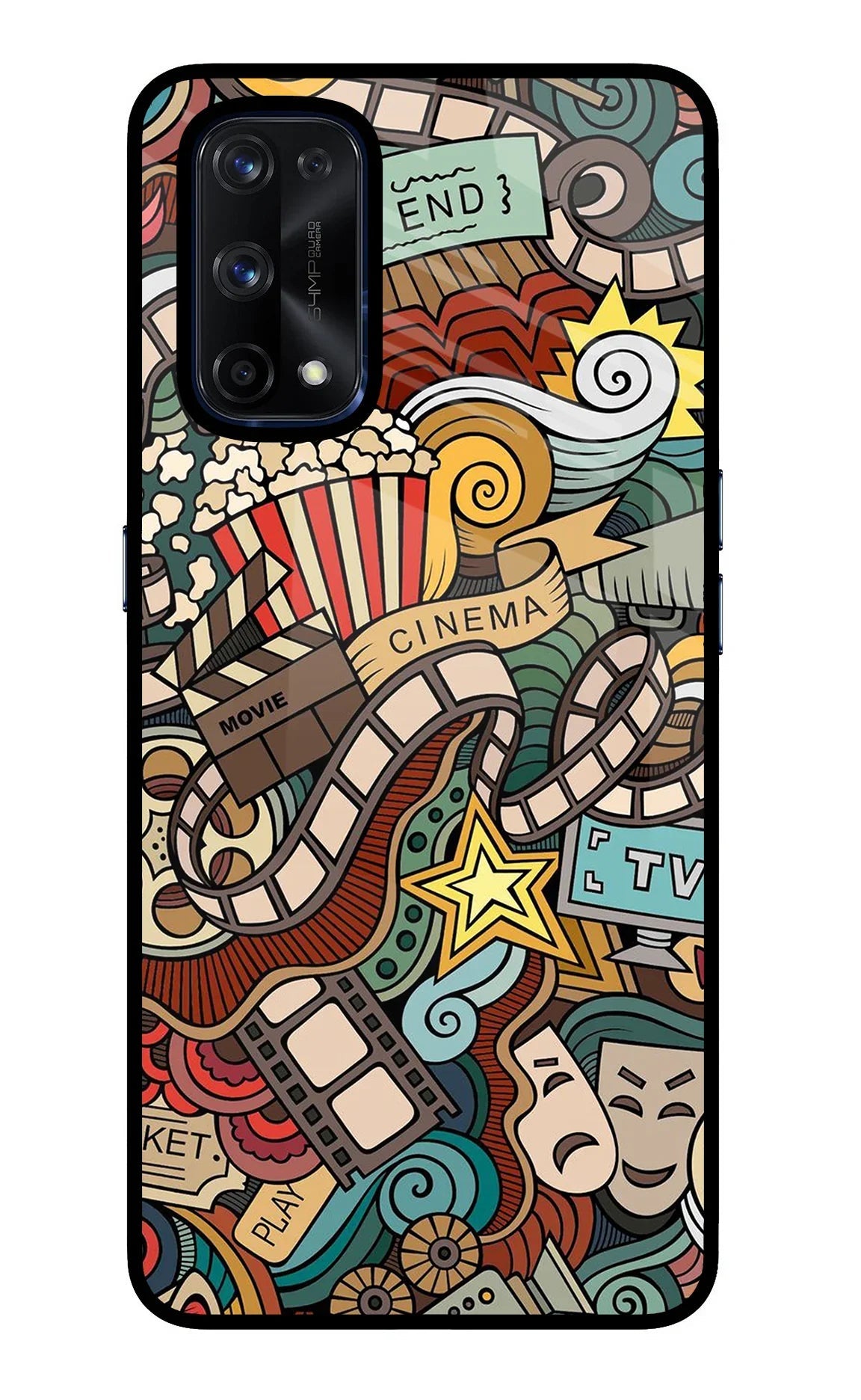 Cinema Abstract Realme X7 Pro Back Cover