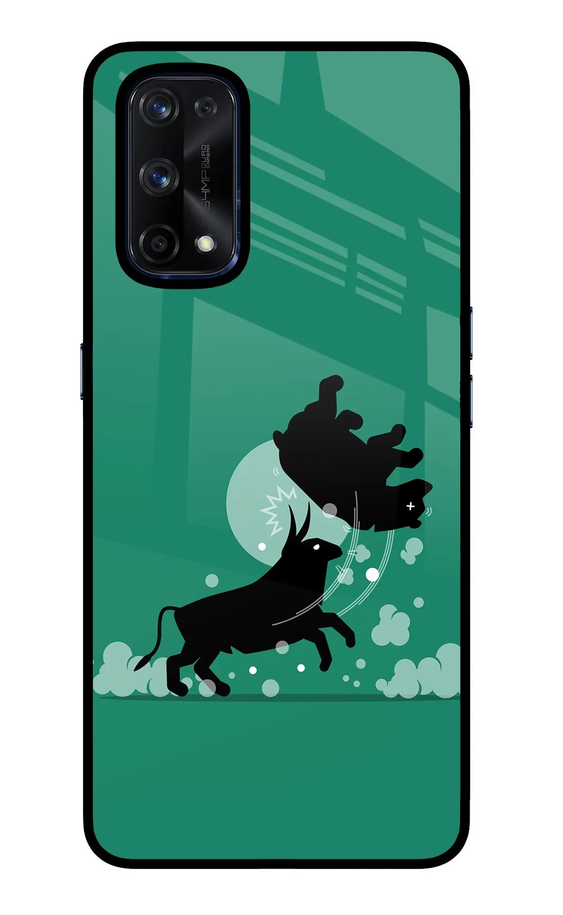 Bull Conqueror Realme X7 Pro Glass Case