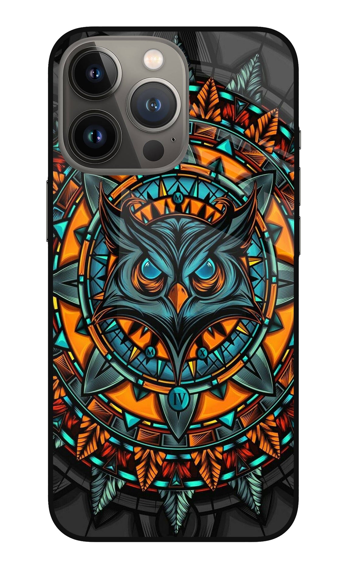 Angry Owl Art iPhone 13 Pro Max Back Cover