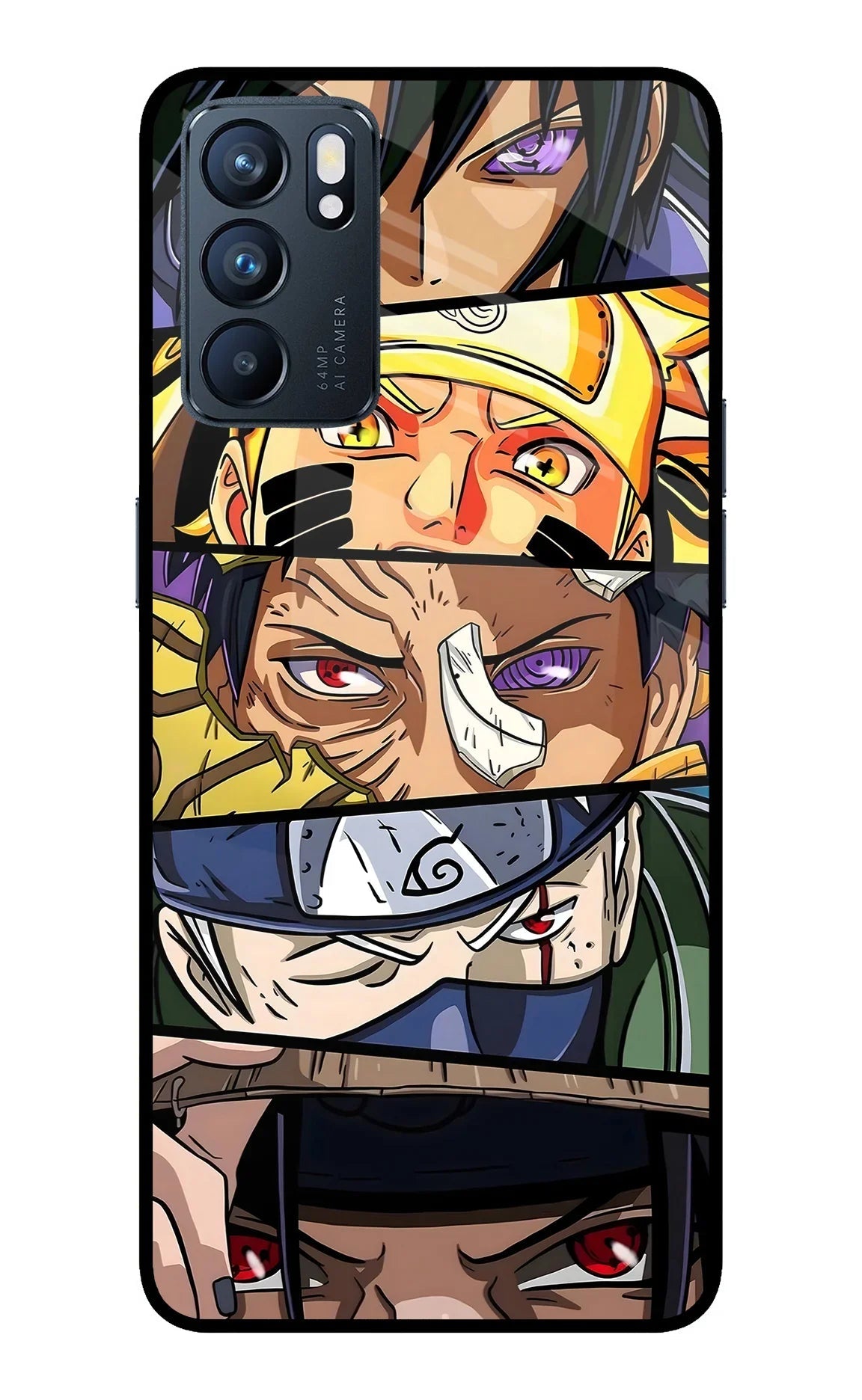 Naruto Character Oppo Reno6 5G Back Cover