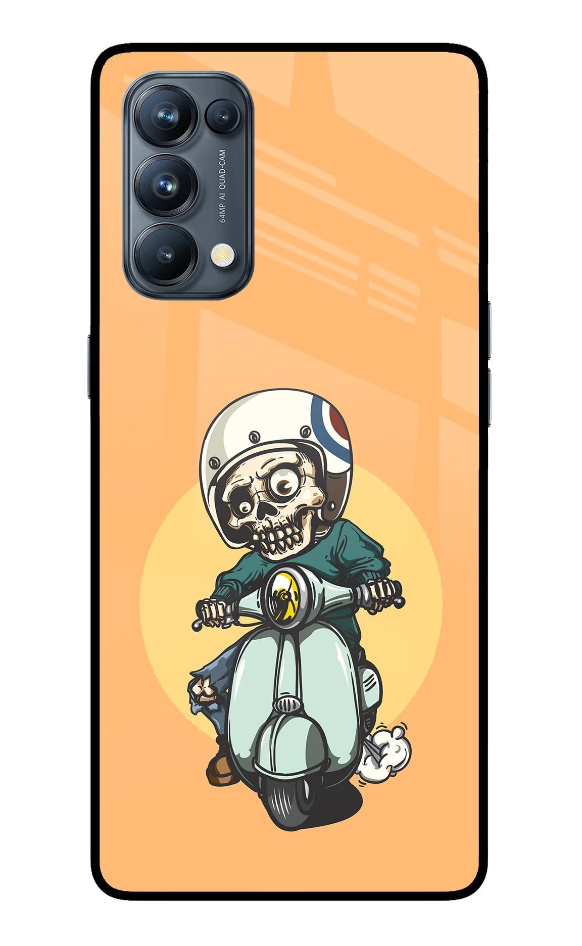 Undead Biker Oppo Reno5 Pro 5G Glass Case