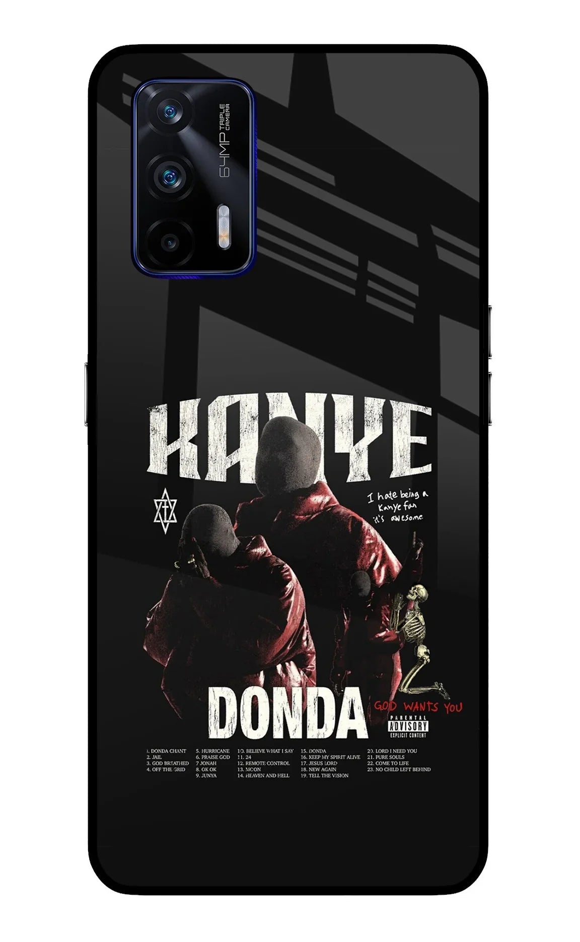 Donda Kanye West Realme GT 5G Glass Case