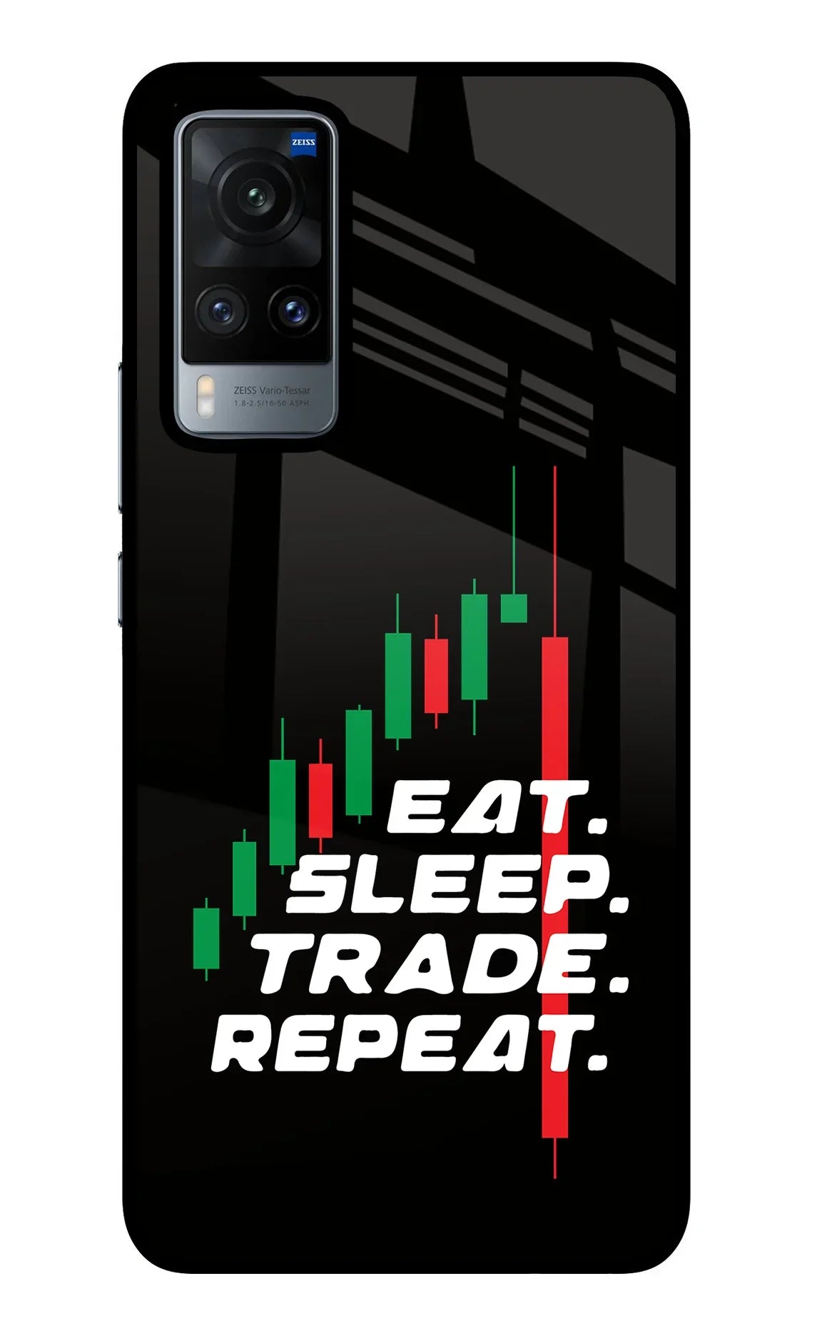 Eat Sleep Trade Repeat Vivo X60 Back Cover