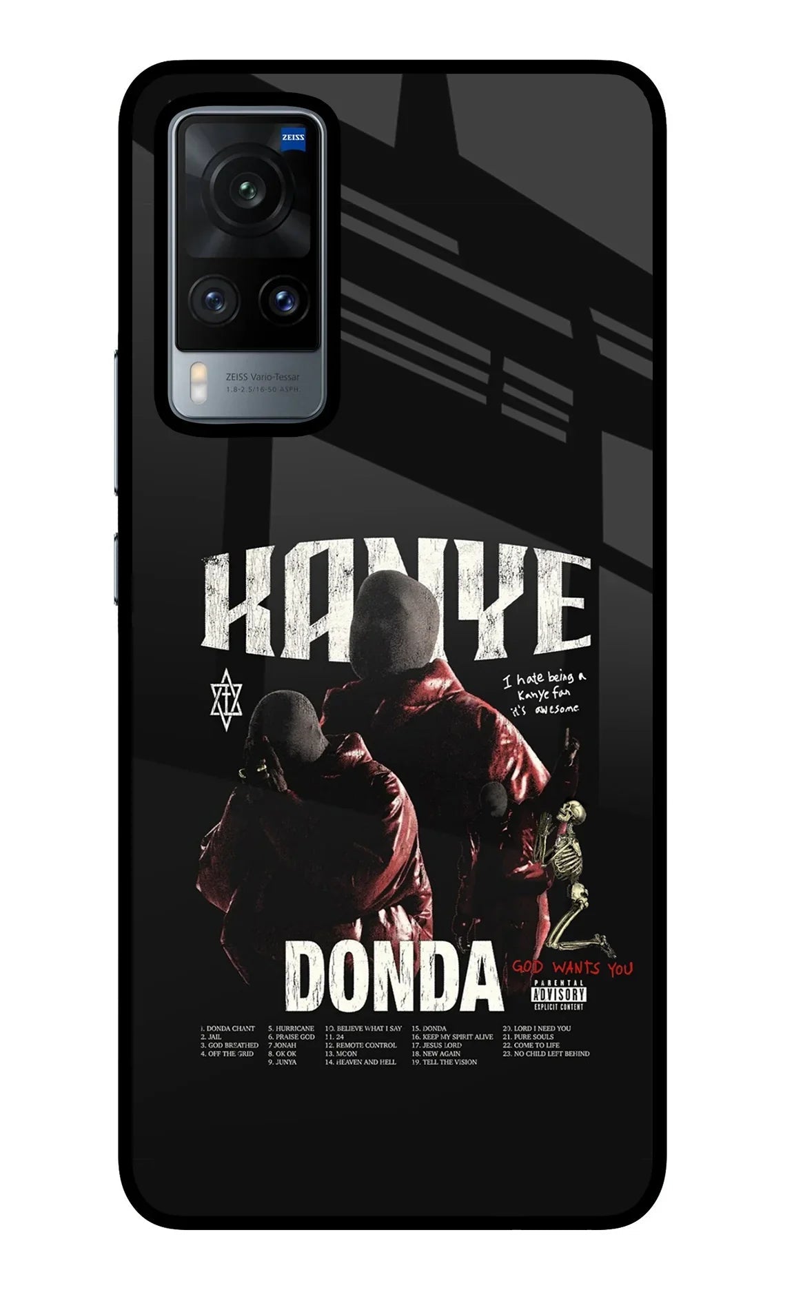 Donda Kanye West Vivo X60 Glass Case