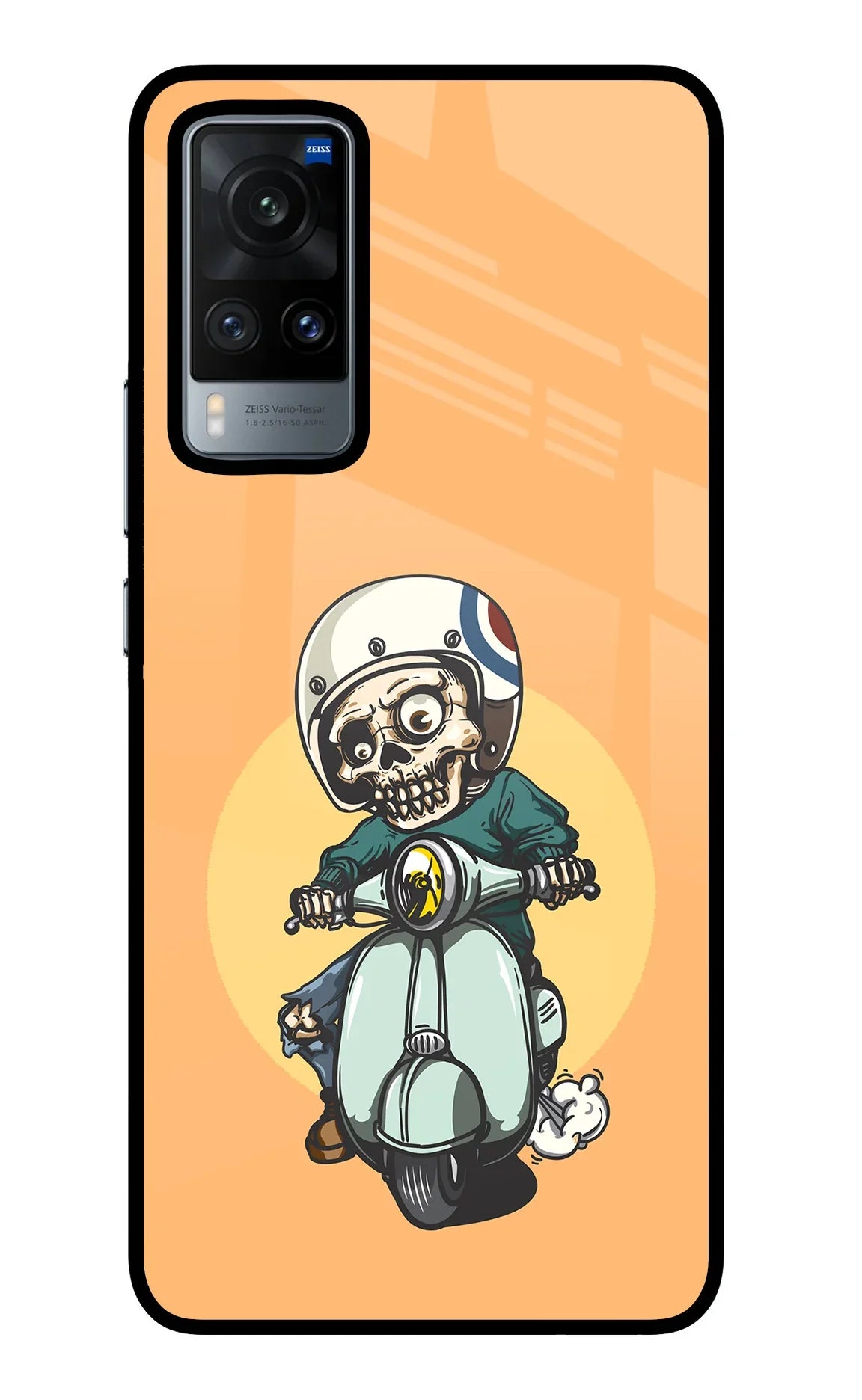 Undead Biker Vivo X60 Glass Case