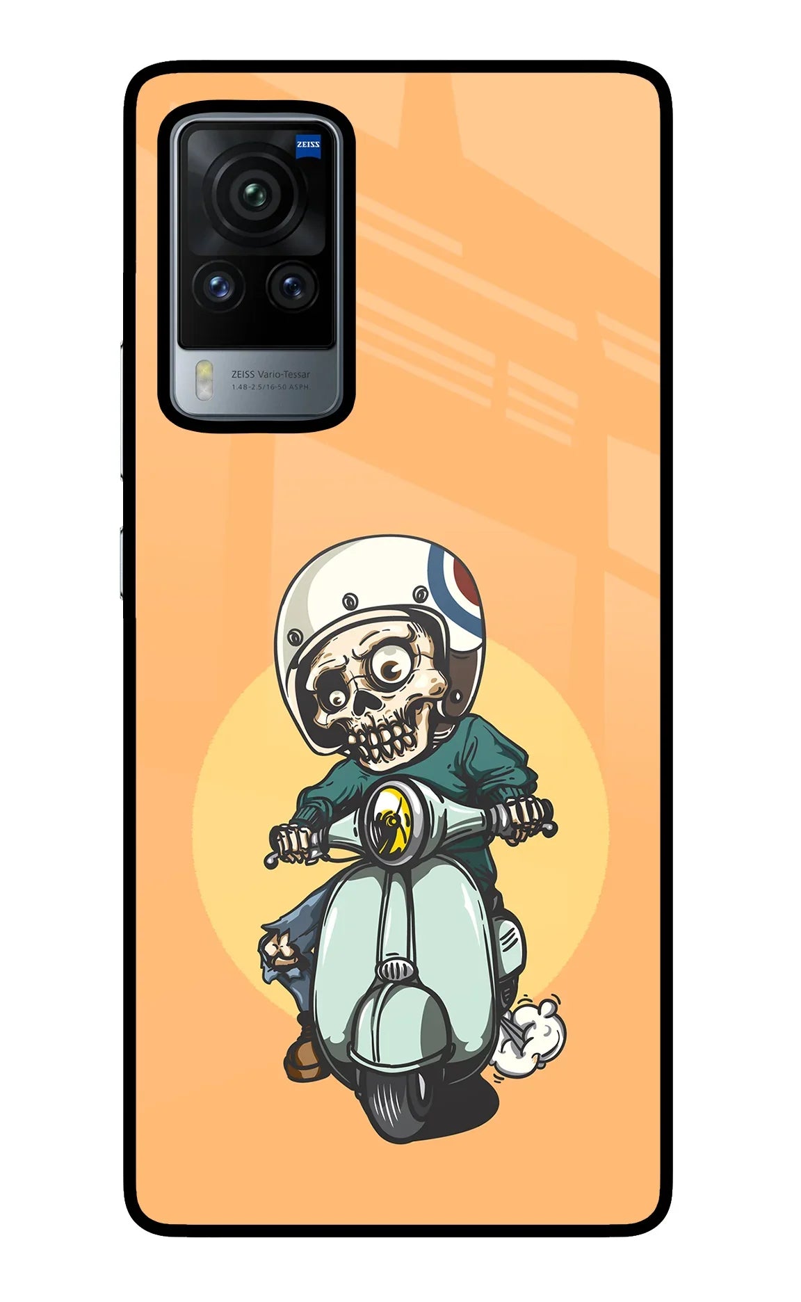 Undead Biker Vivo X60 Pro Glass Case