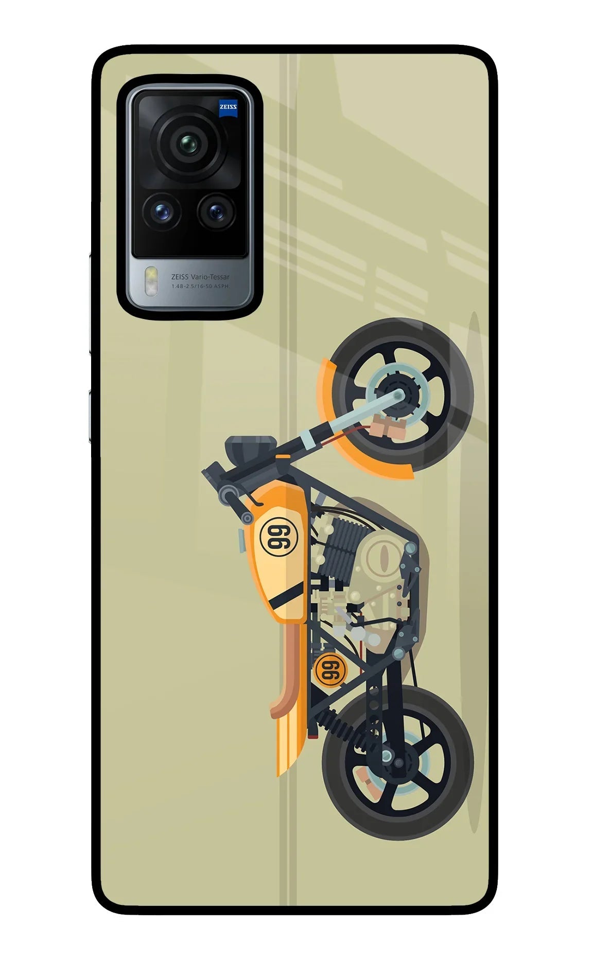 Vertical Speedster Vivo X60 Pro Glass Case