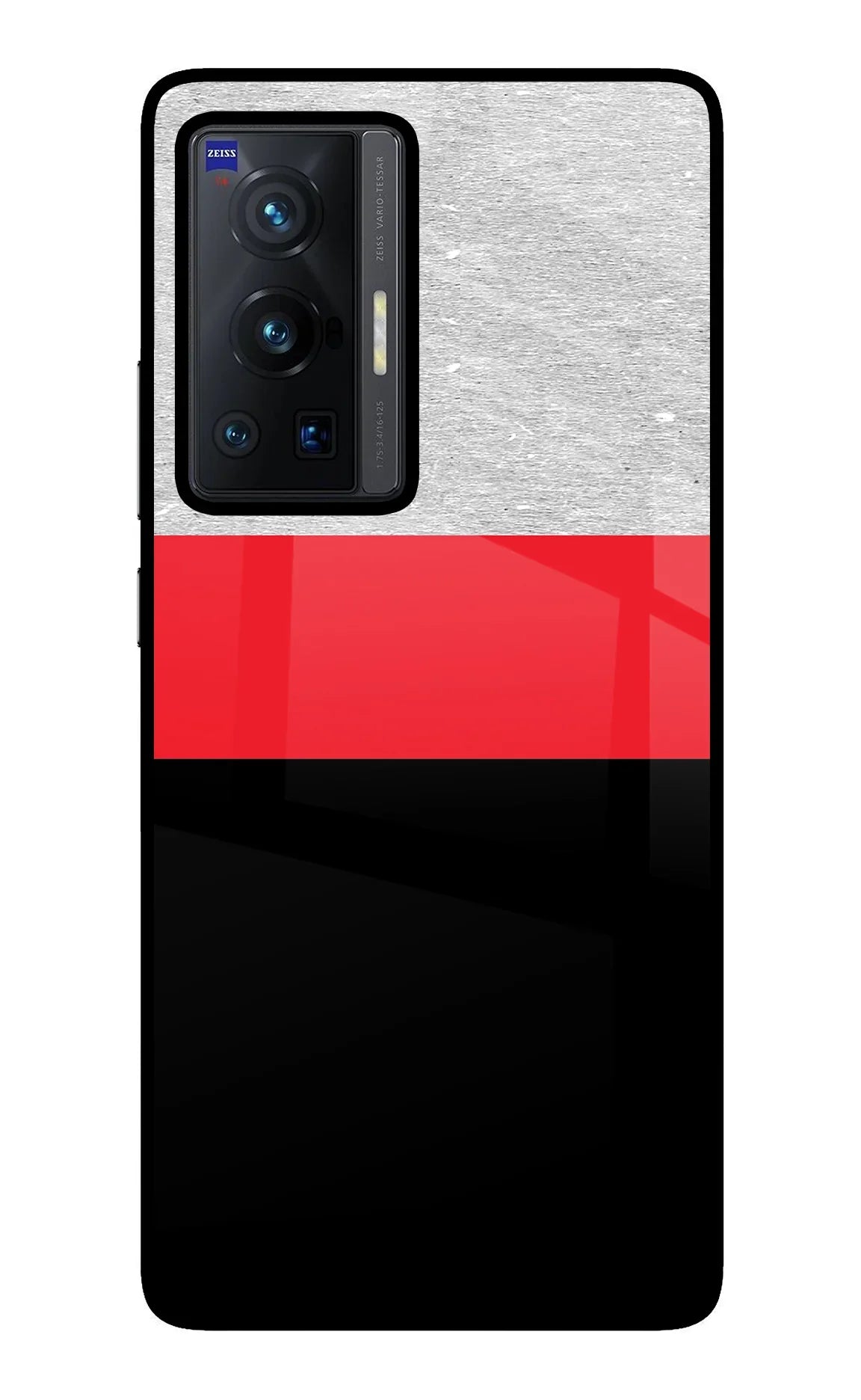 Tri Color Pattern Vivo X70 Pro Back Cover