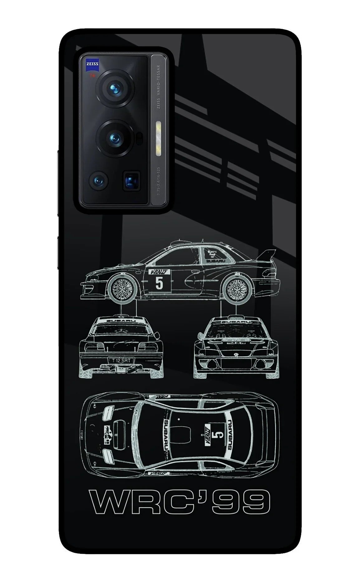 WRC'99 Vivo X70 Pro Glass Case