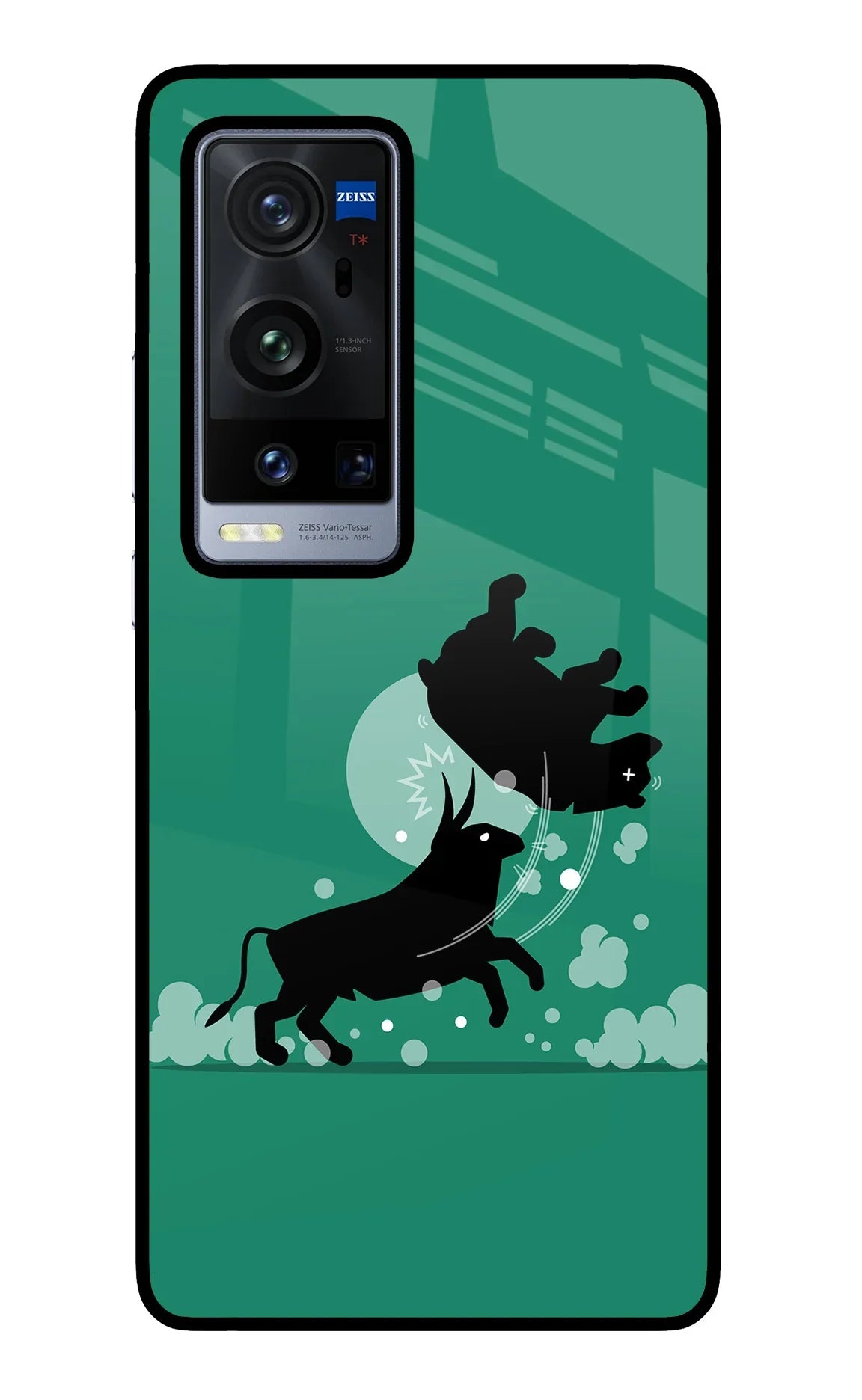 Bull Conqueror Vivo X60 Pro+ Glass Case