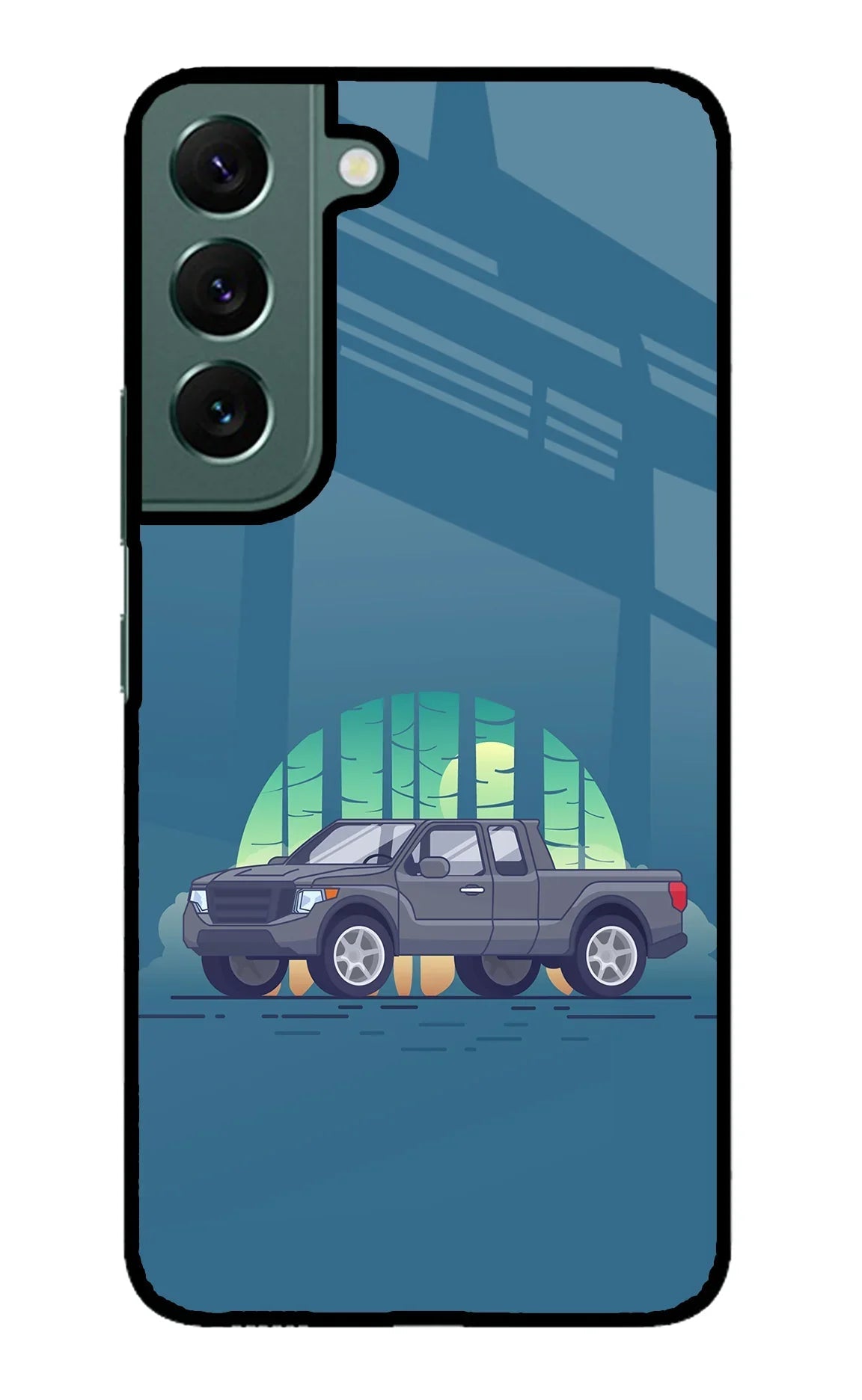 Retro Garage Vibe Samsung S22 Plus Glass Case