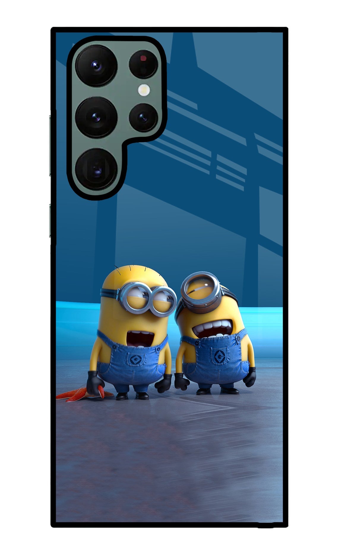 Minion Laughing Samsung S22 Ultra Back Cover