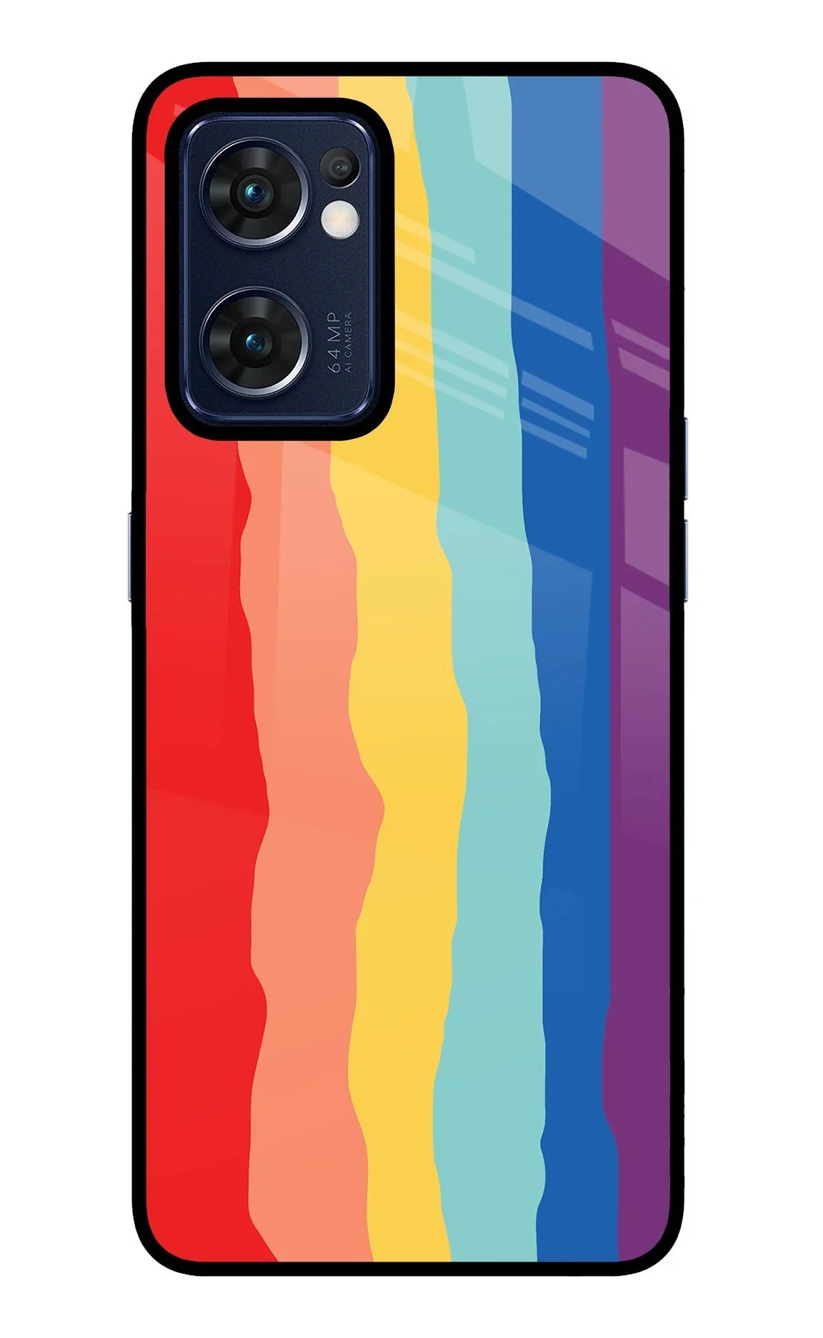 Rainbow Oppo Reno7 5G Back Cover
