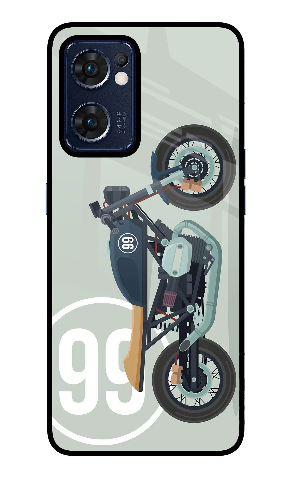 Classic Cafe Racer 99 Oppo Reno7 5G Back Cover