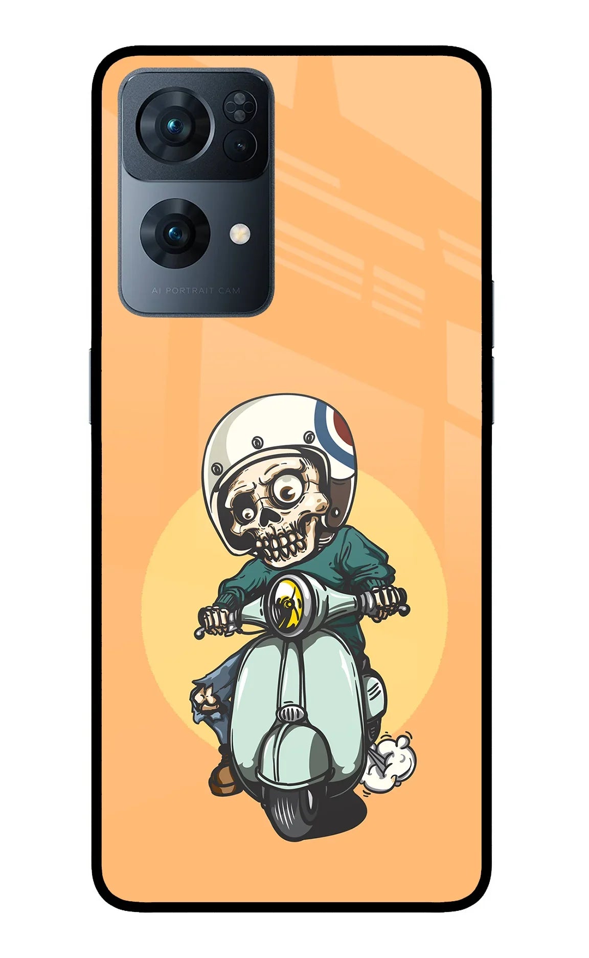 Undead Biker Oppo Reno7 Pro 5G Glass Case