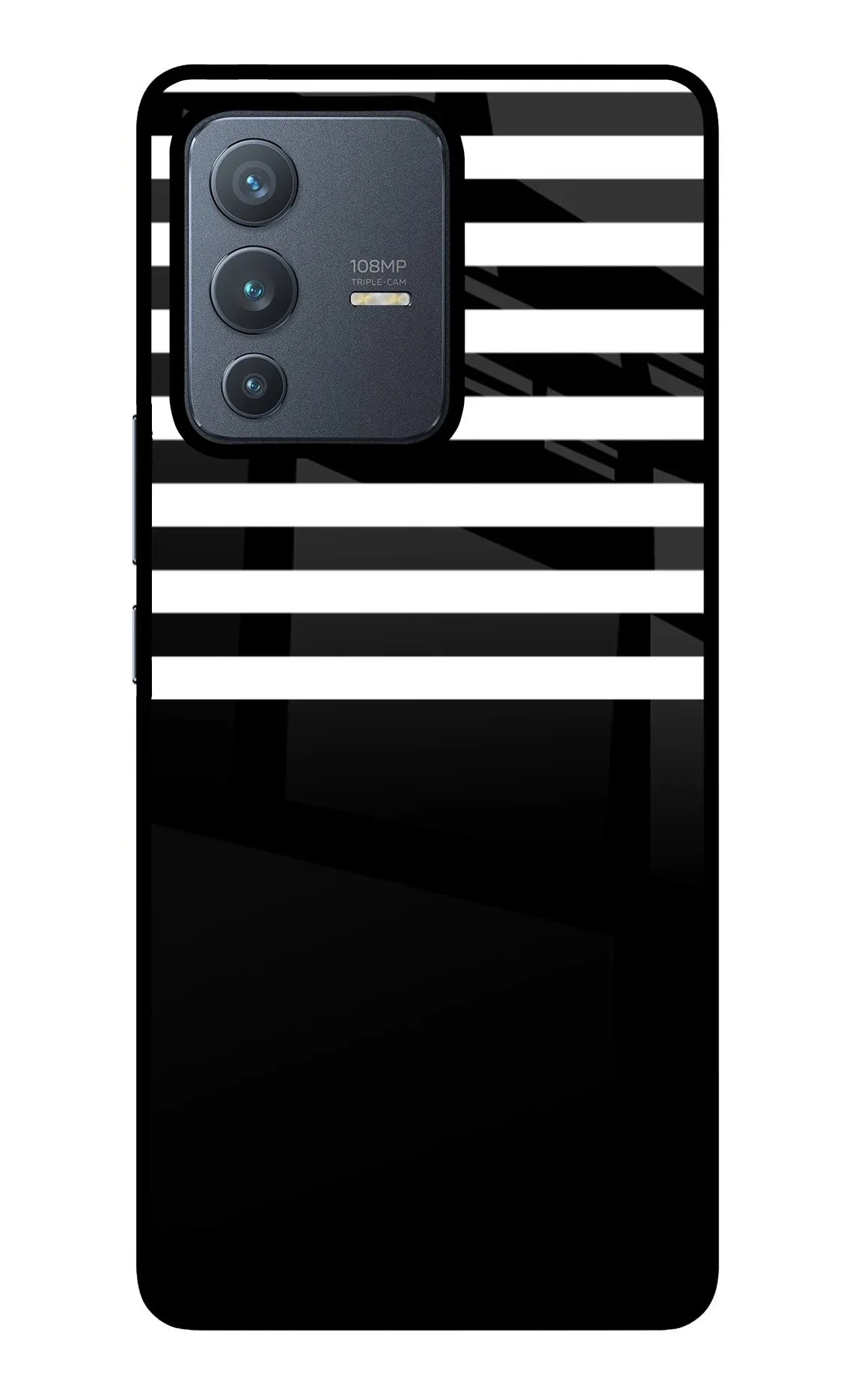 Black and White Print Vivo V23 Pro 5G Back Cover