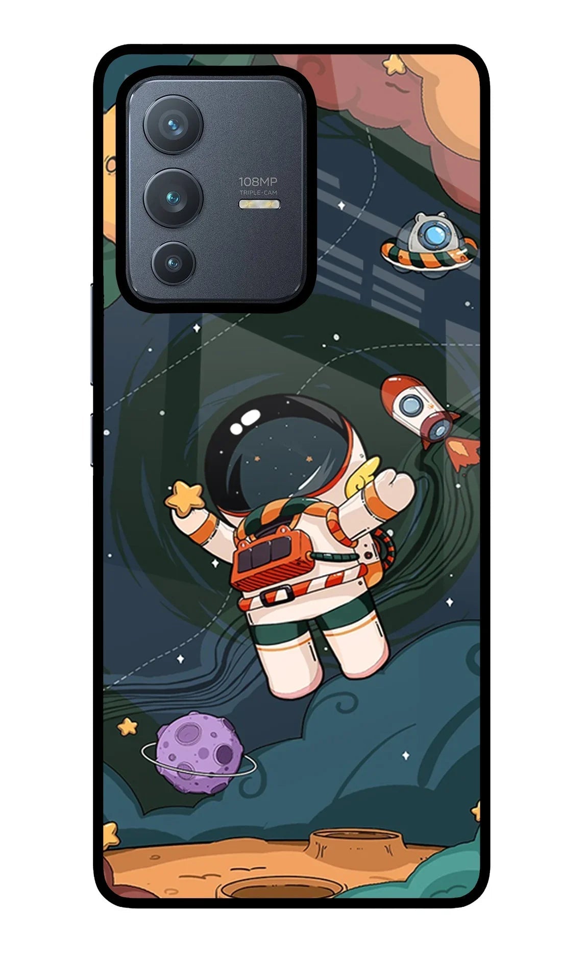 Cartoon Astronaut Vivo V23 Pro 5G Back Cover