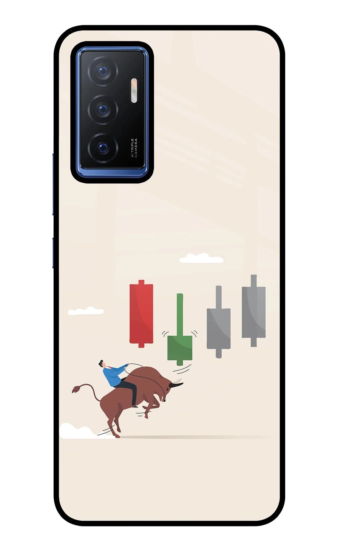 Bull Trading Momentum Vivo V23E 5G Glass Case