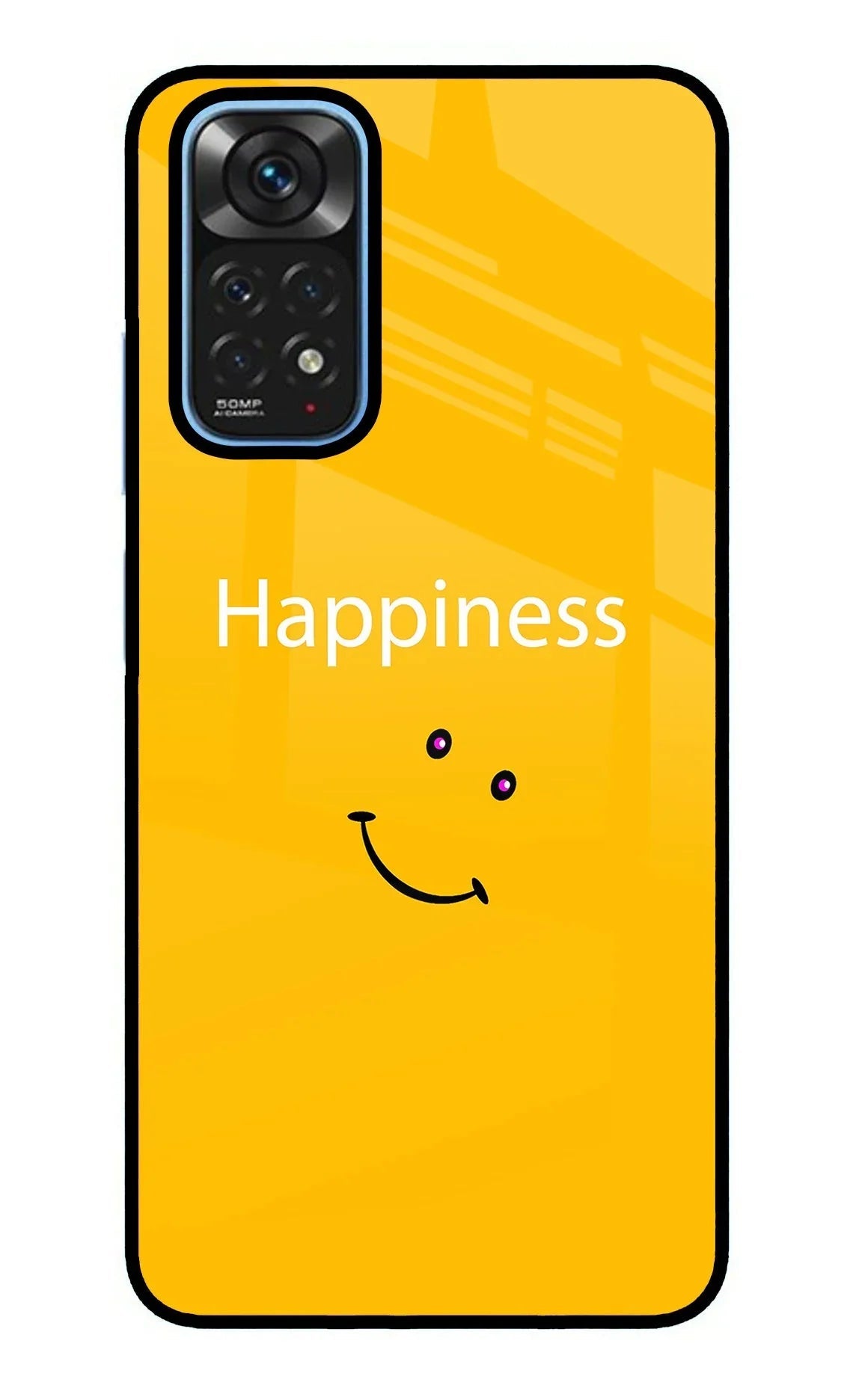 Happiness With Smiley Redmi Note 11/11S Glass Case