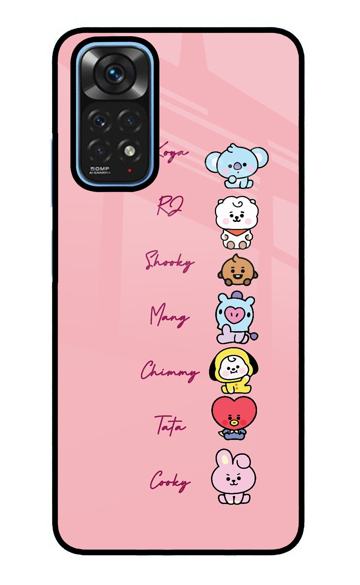 BTS names Redmi Note 11/11S Back Cover