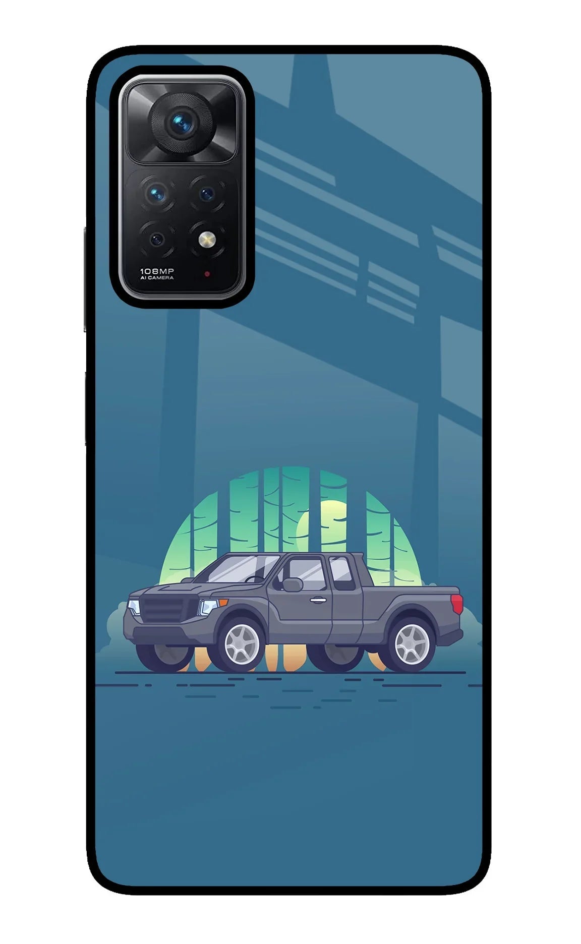 Retro Garage Vibe Redmi Note 11 Pro Glass Case