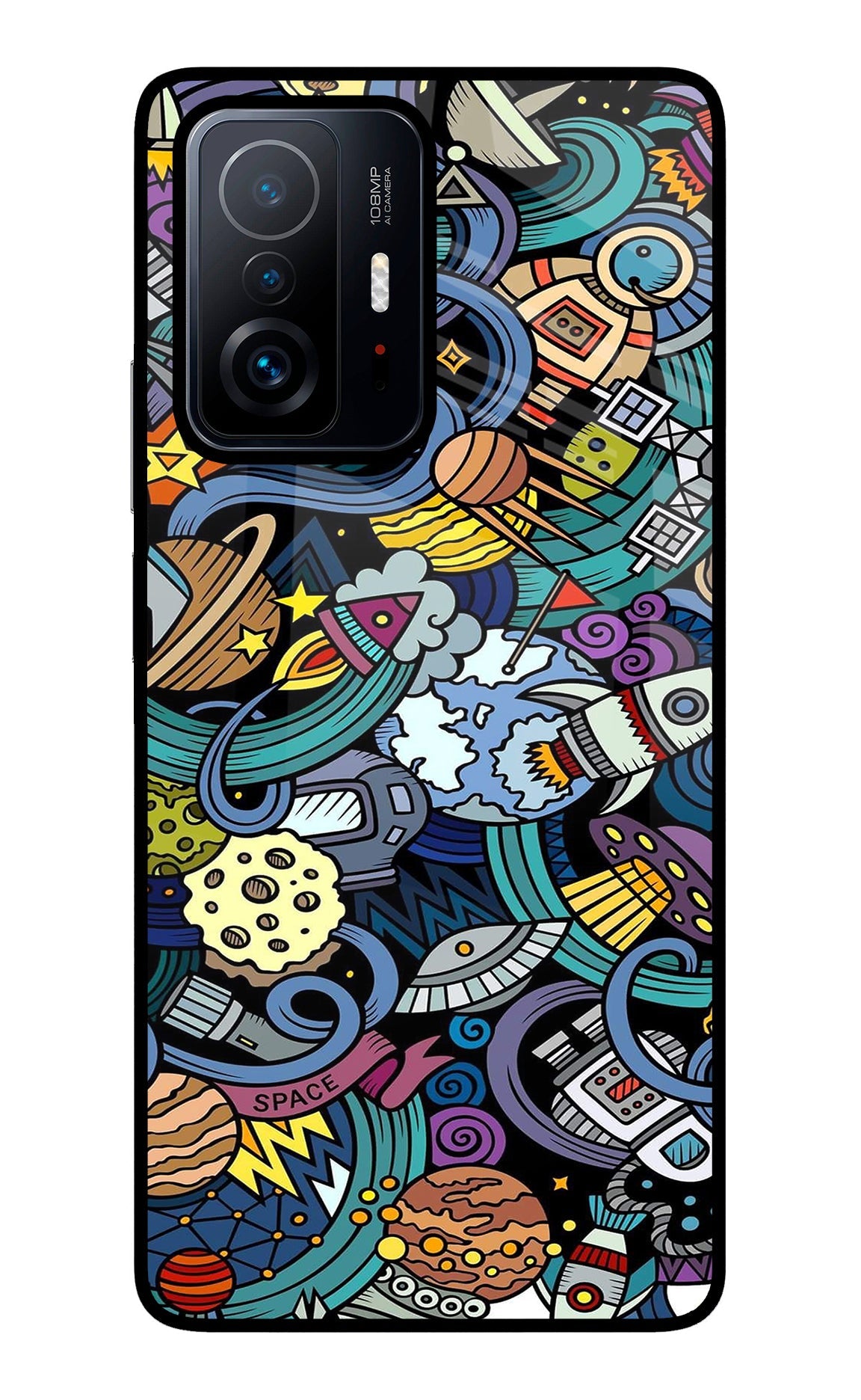 Space Abstract Mi 11T Pro 5G Back Cover