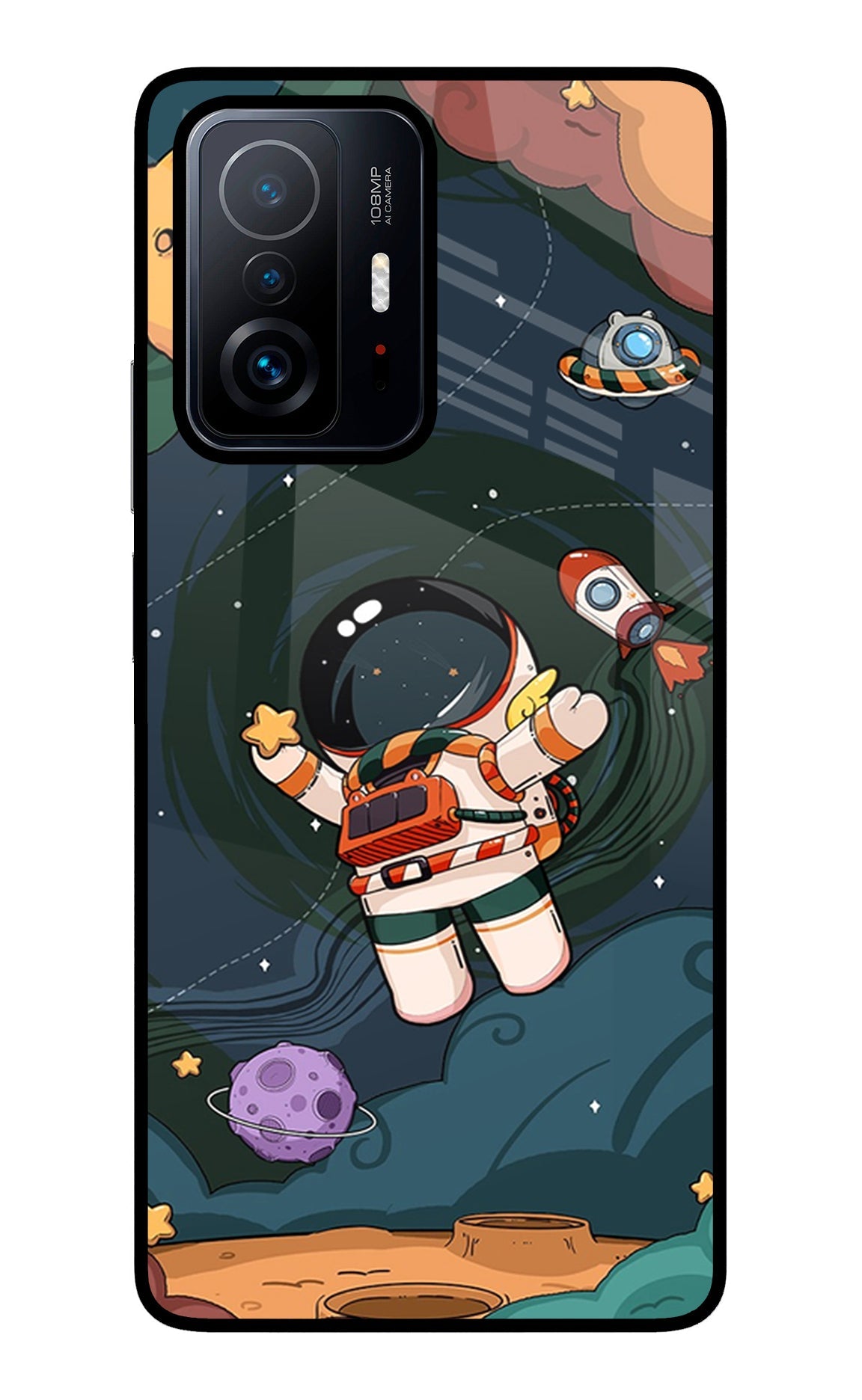 Cartoon Astronaut Mi 11T Pro 5G Back Cover